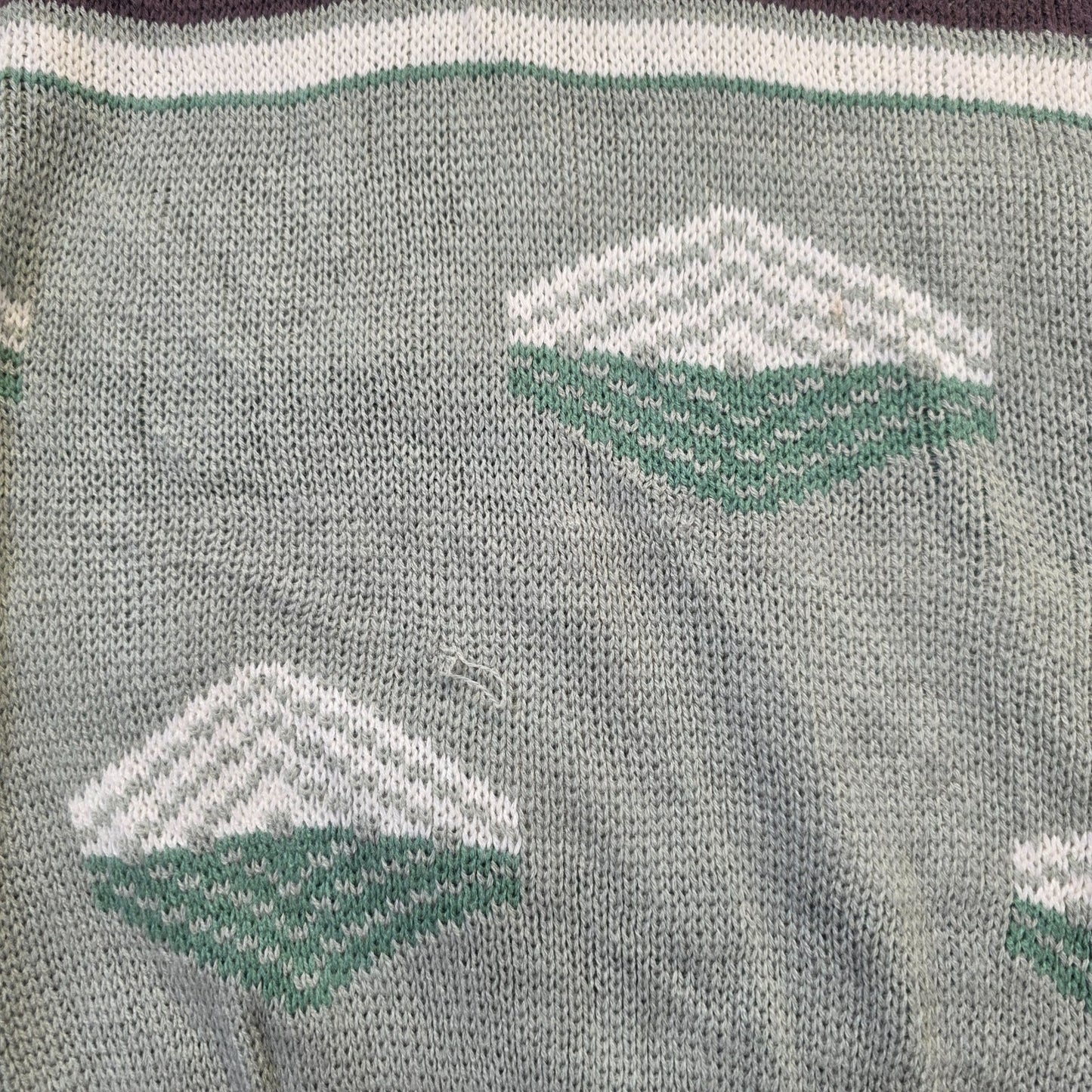 Vintage Towncraft Patterned Knit Sweater Men’s XL Retro Acrylic Jumper