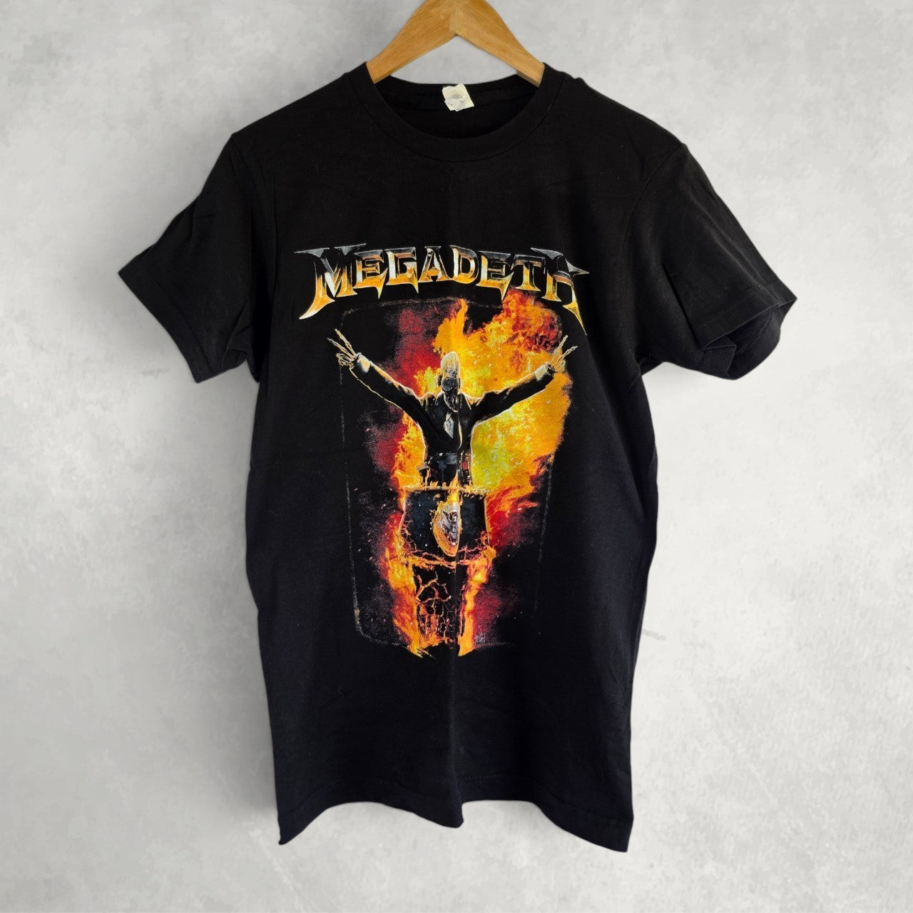 Megadeth Graphic Band T Shirt Black Small Heavy Metal Rock Tee