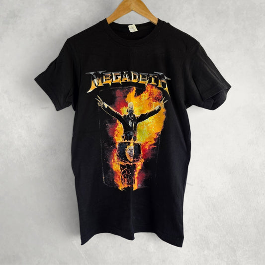 Megadeth Graphic Band T Shirt Black Small Heavy Metal Rock Tee