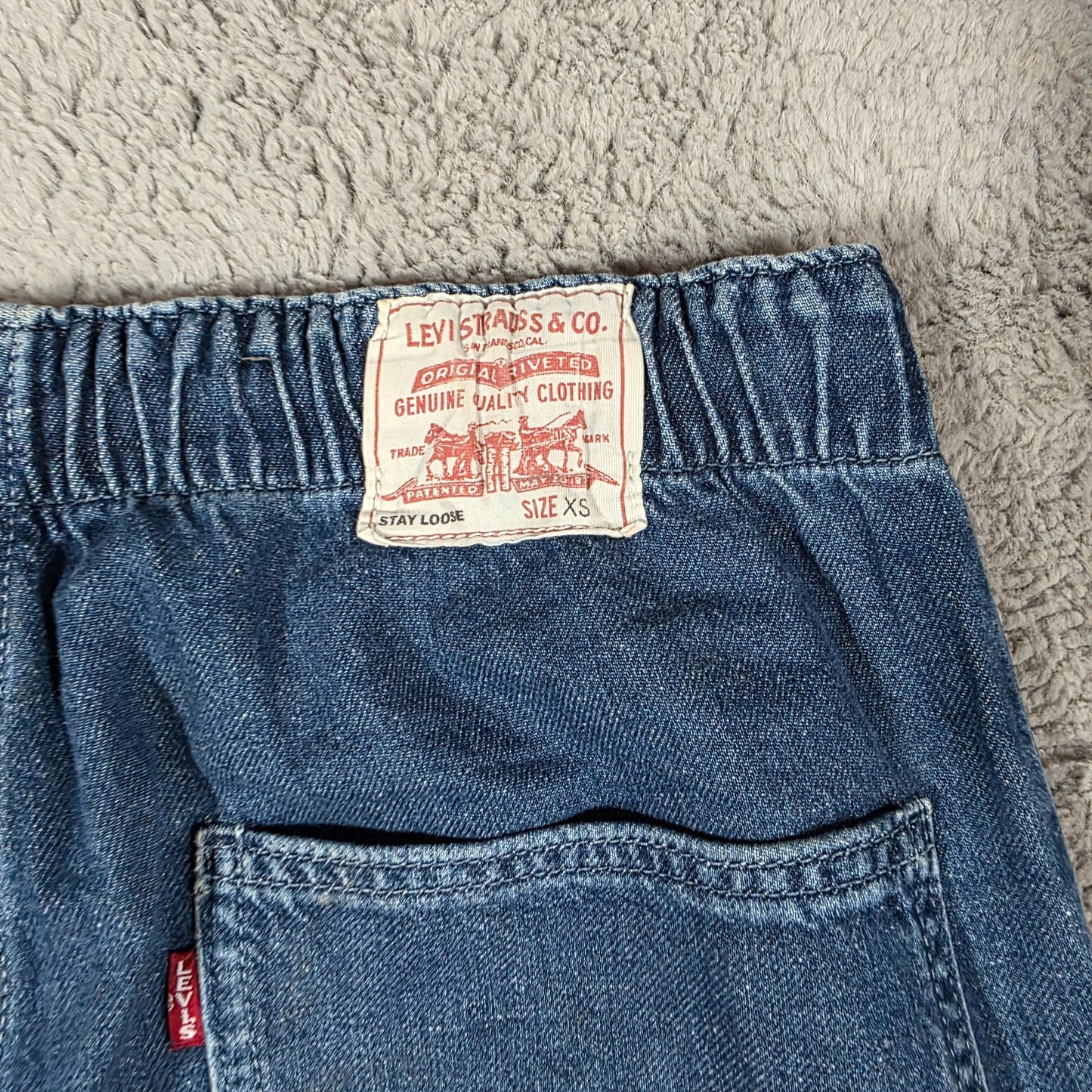 Levi’s Stay Loose Denim Joggers Men’s XS Blue Elasticated Waist