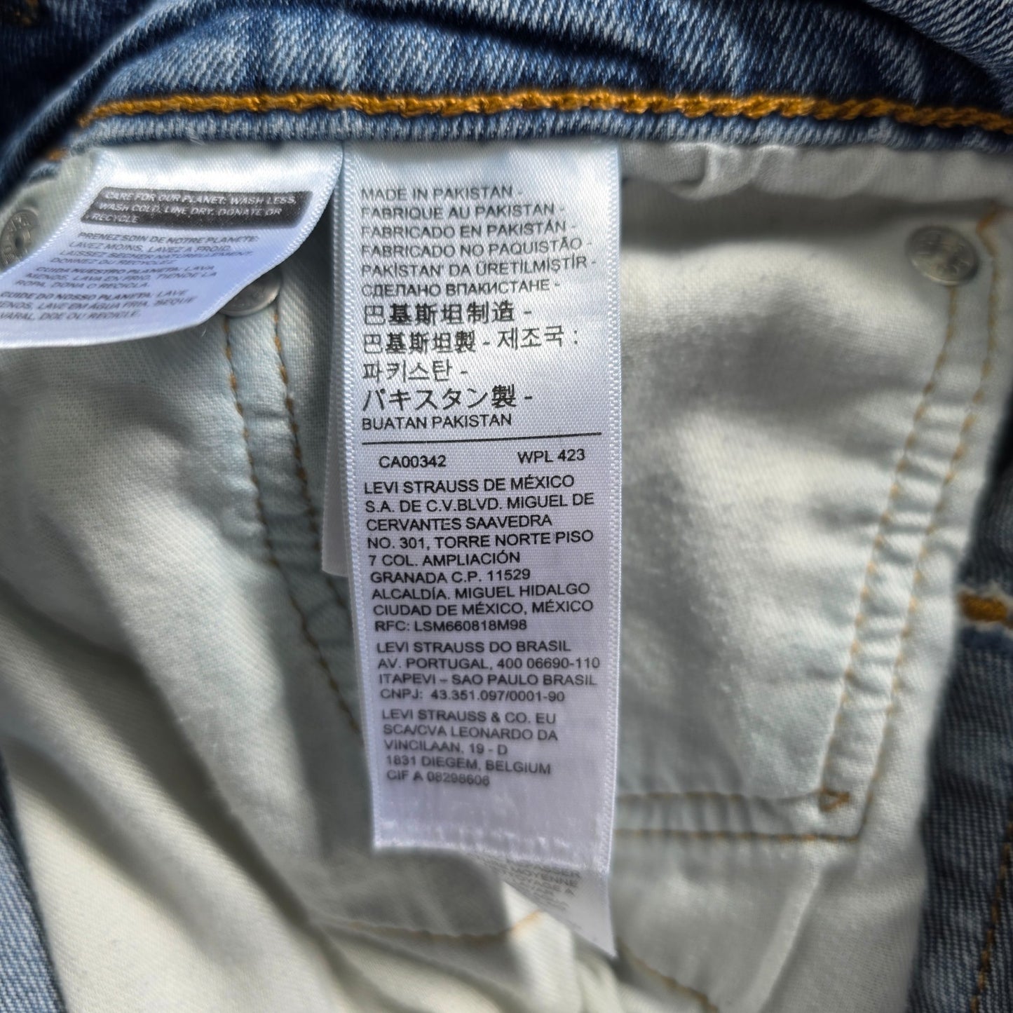 Levi’s 505 Jeans Men’s W32 L31 Blue Straight Fit Stretch Denim Casual