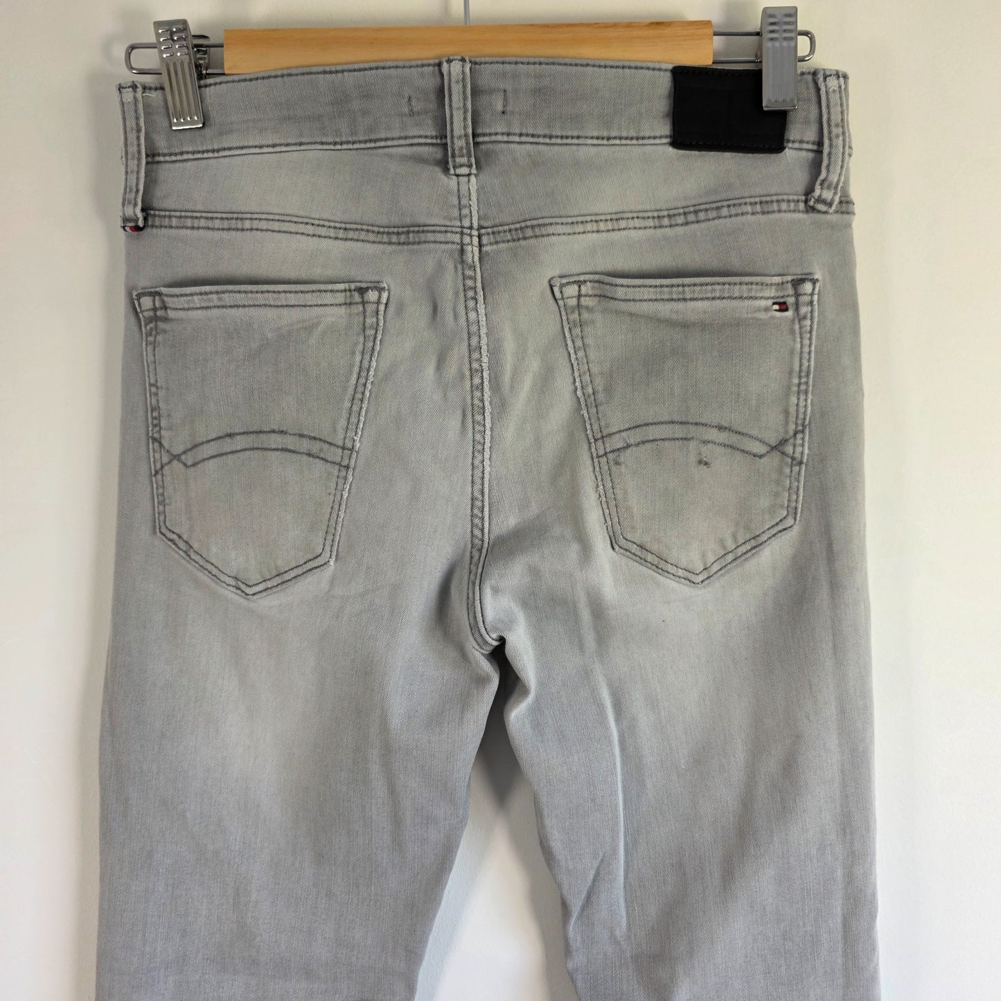 Tommy Hilfiger Simon Skinny Jeans Grey W28 L28 Youth Stretch Denim