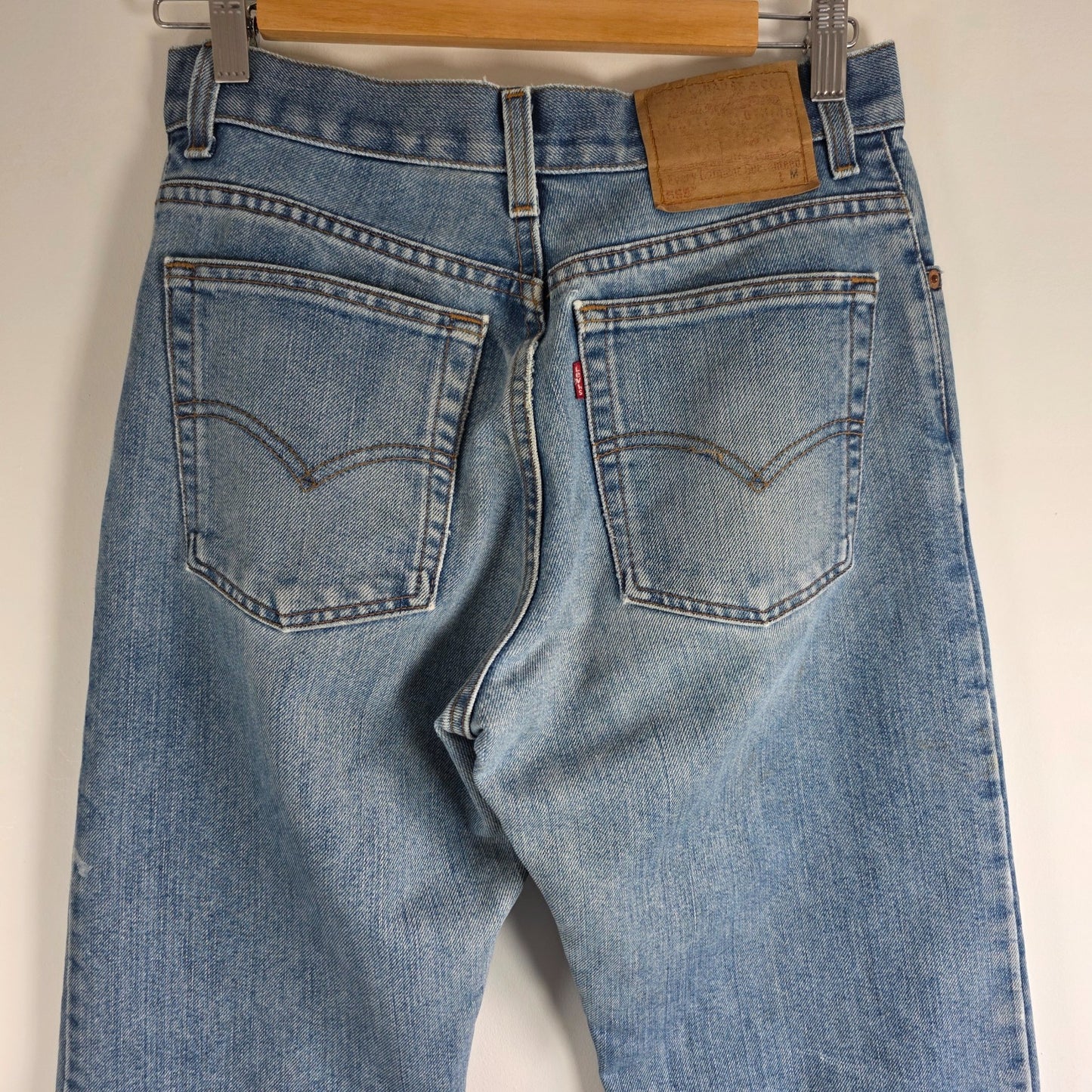 Levi’s 555 Jeans Women’s Juniors 9 W28 L32 Blue Relaxed Fit Vintage USA Denim