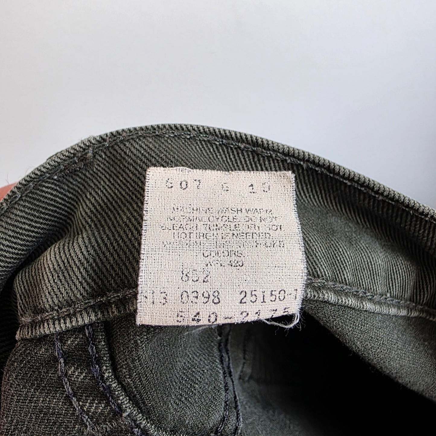 Vintage Levi’s 540 Jeans W38 L29 Grey Relaxed Fit USA Made Denim