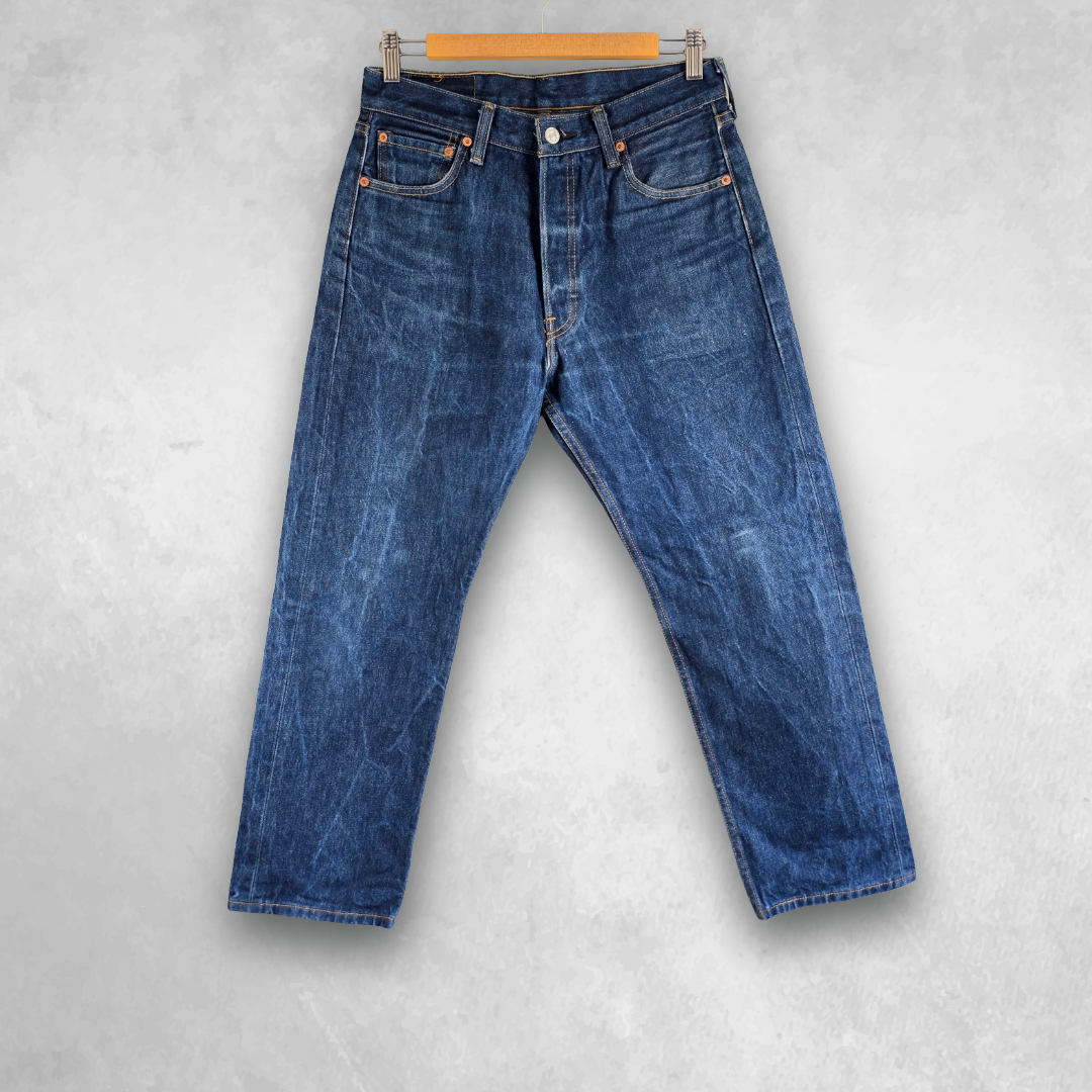 Levi’s 501 Jeans Men’s W29 L28 Blue Straight Leg Denim Button Fly