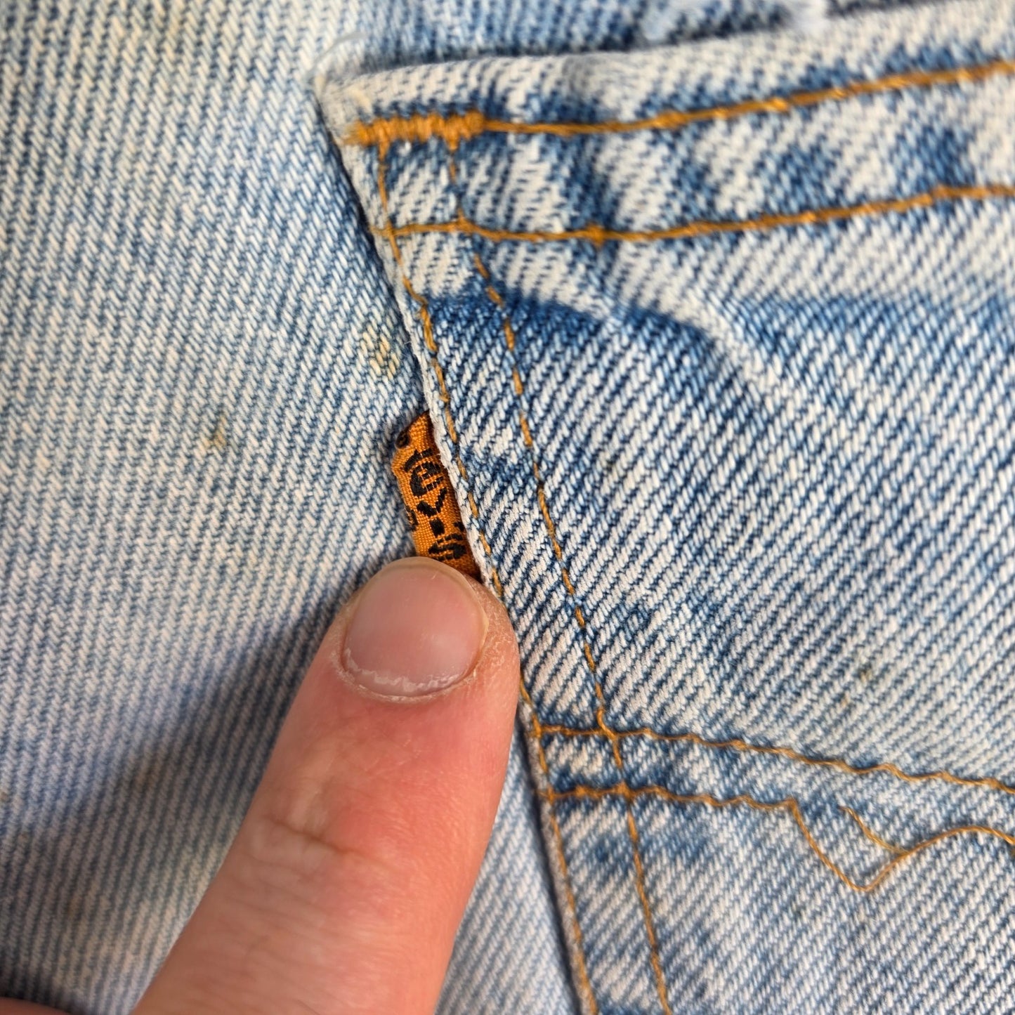 Vintage Levi’s 505 Orange Tab Jeans W29 L29 Blue USA Made Straight Leg Y2K 90s