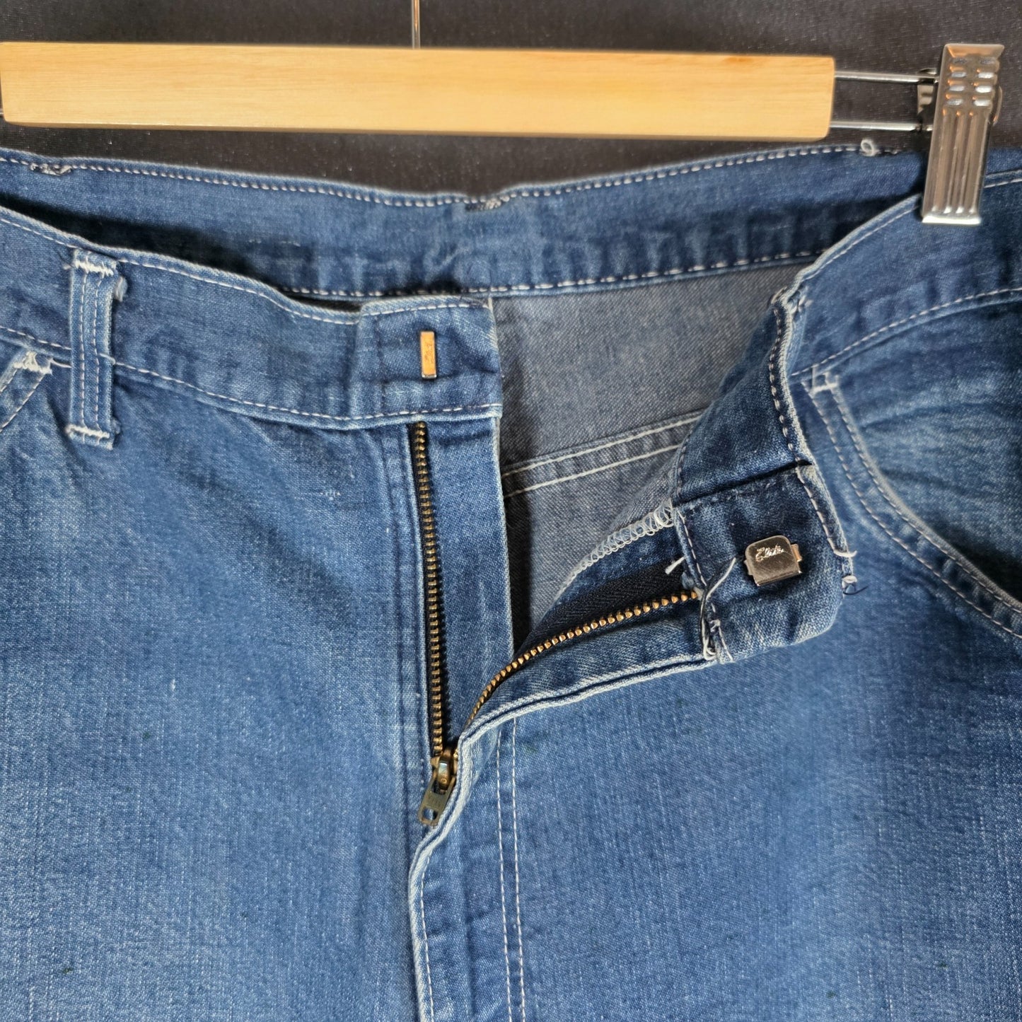 Vintage Dickies Carpenter Jeans Men’s W37 L30 Blue Cotton Relaxed Fit Made USA