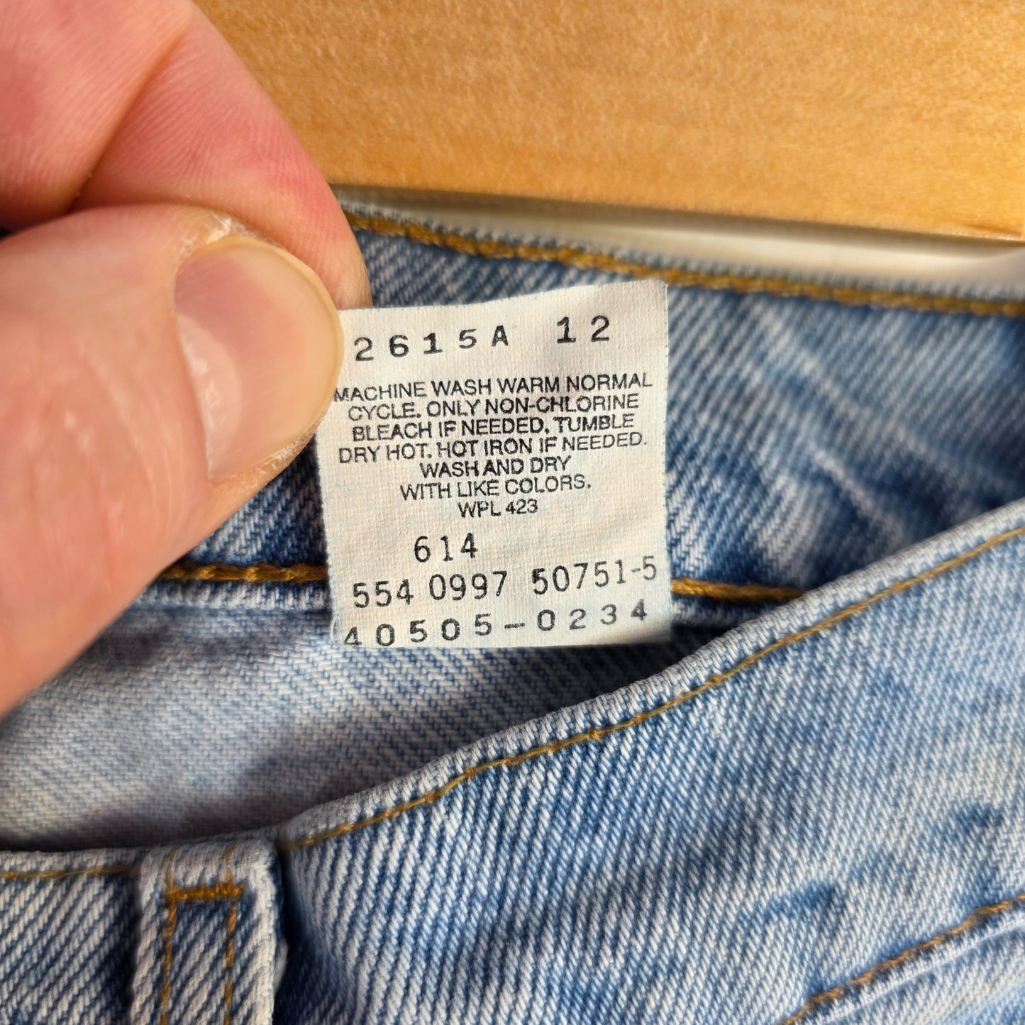 Vintage Levi’s 505 Orange Tab Jeans W29 L29 Blue USA Made Straight Leg Y2K 90s