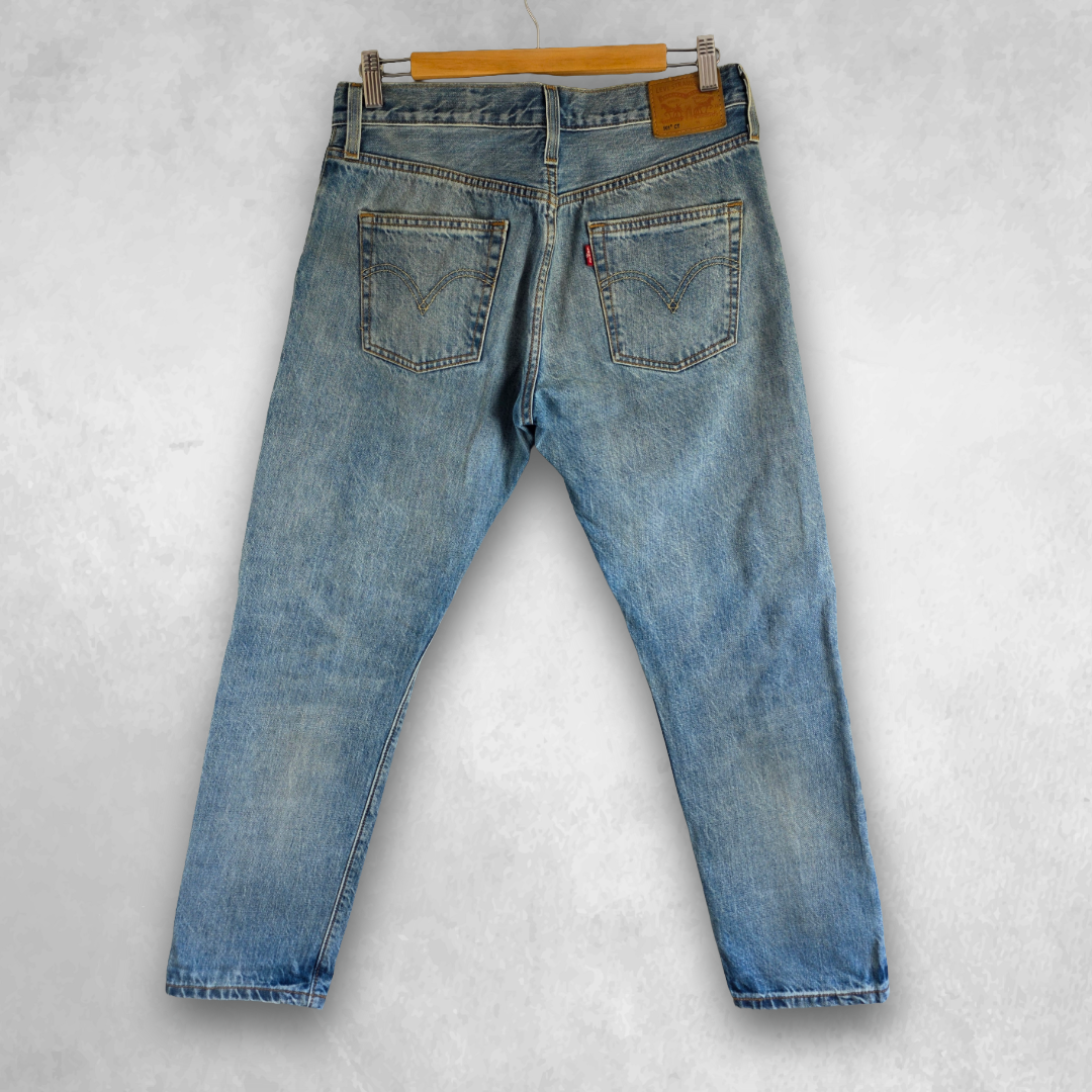 Levi’s 501 CT Jeans Women’s W30 L27 Blue Selvedge White Oak Cone Denim