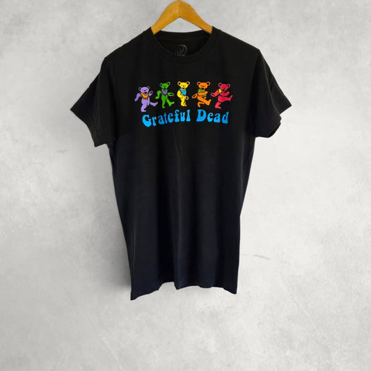 Grateful Dead Dancing Bears Graphic T Shirt Black Medium Band Tee