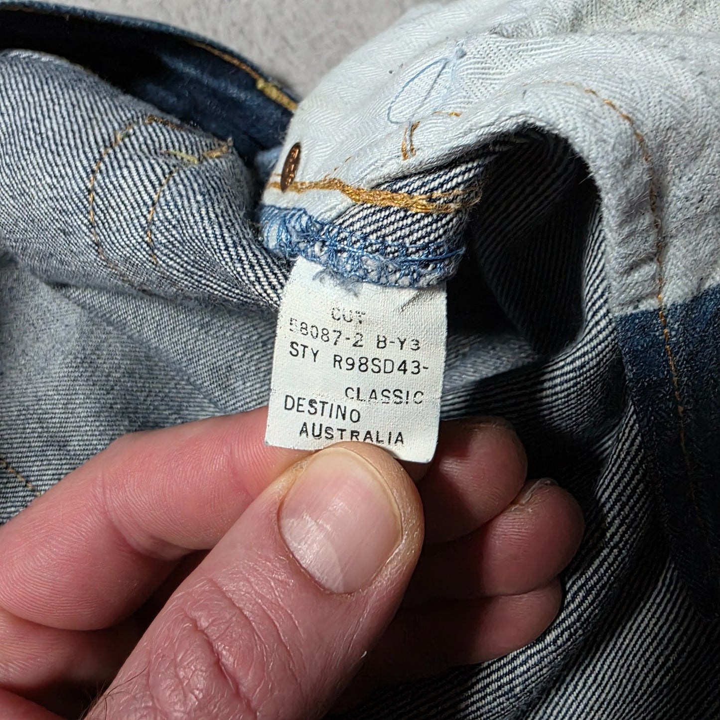 Polo Ralph Lauren 867 Classic Straight Blue Jeans W35 L32 Made in Mexico