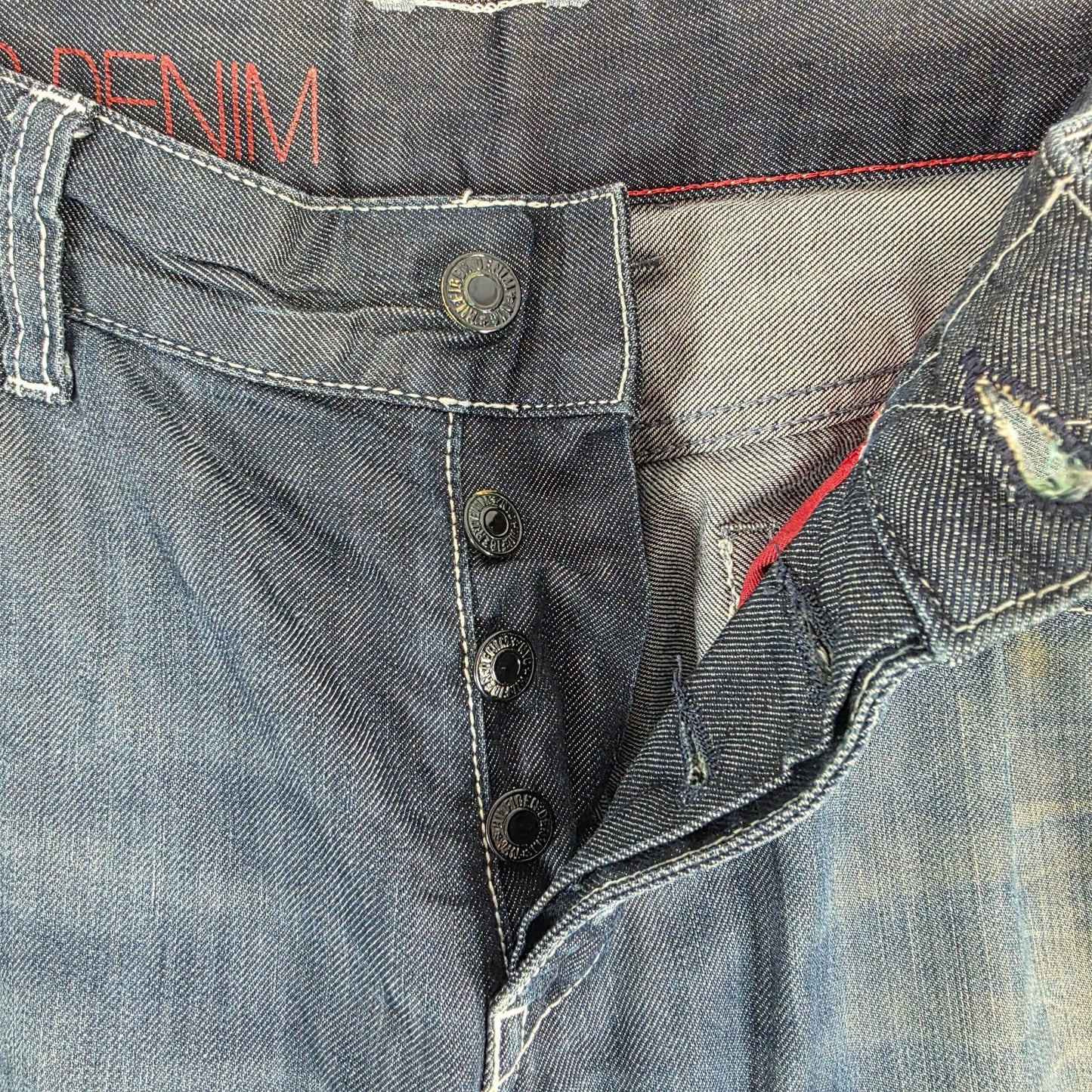 Tommy Hilfiger Rogar Wisconsin Clean Jeans W36 L30 Blue Straight Fit Men's Denim
