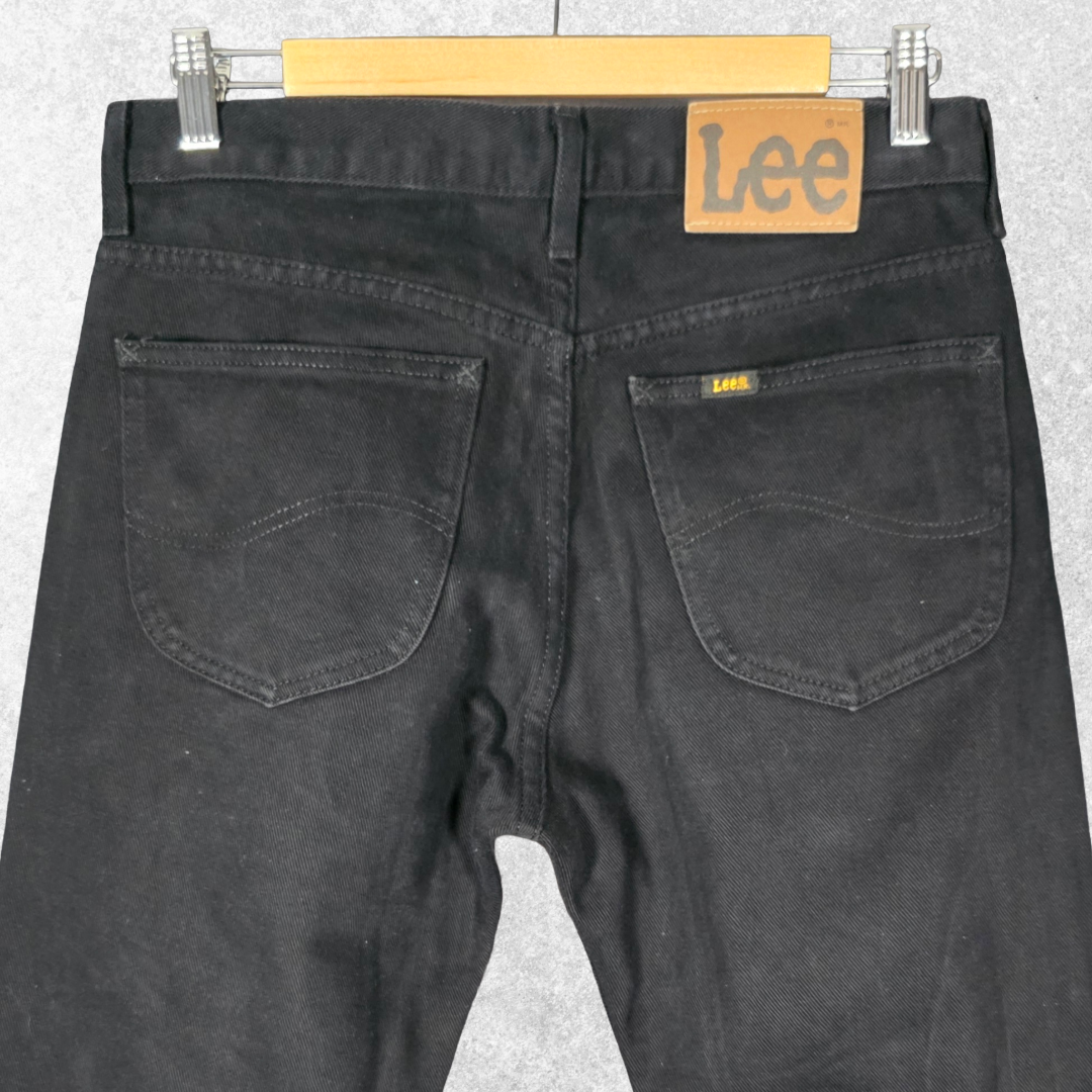 Lee Seattle Straight Jeans W30 L34 (W31 L34 Tag) Black 100% Cotton Men’s