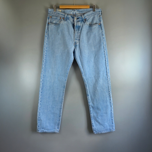 Levi’s 501 Jeans W33 L31 (W34 L32 Tagged) Blue Vintage Wash Straight Leg Men’s