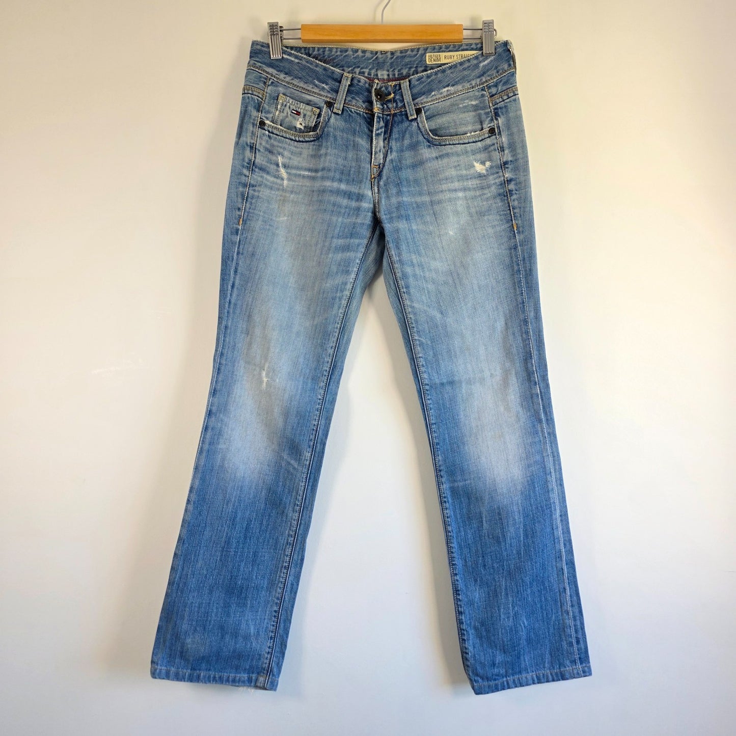 Tommy Hilfiger Ruby Straight Jeans W30 (W28) L30 Blue Y2K Women’s