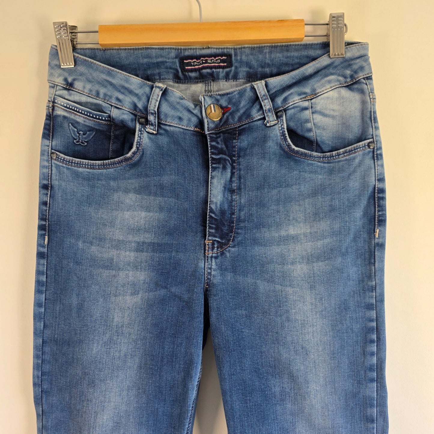 Tommy Hilfiger 0328 Skinny Jeans W30 (W33 Tag) L33 Blue Y2K Women’s