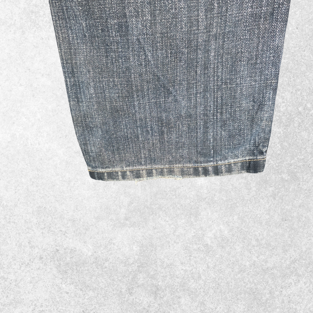 Wrangler Texas Jeans W34 L30 Blue Straight Fit Denim Men's Classic Cotton