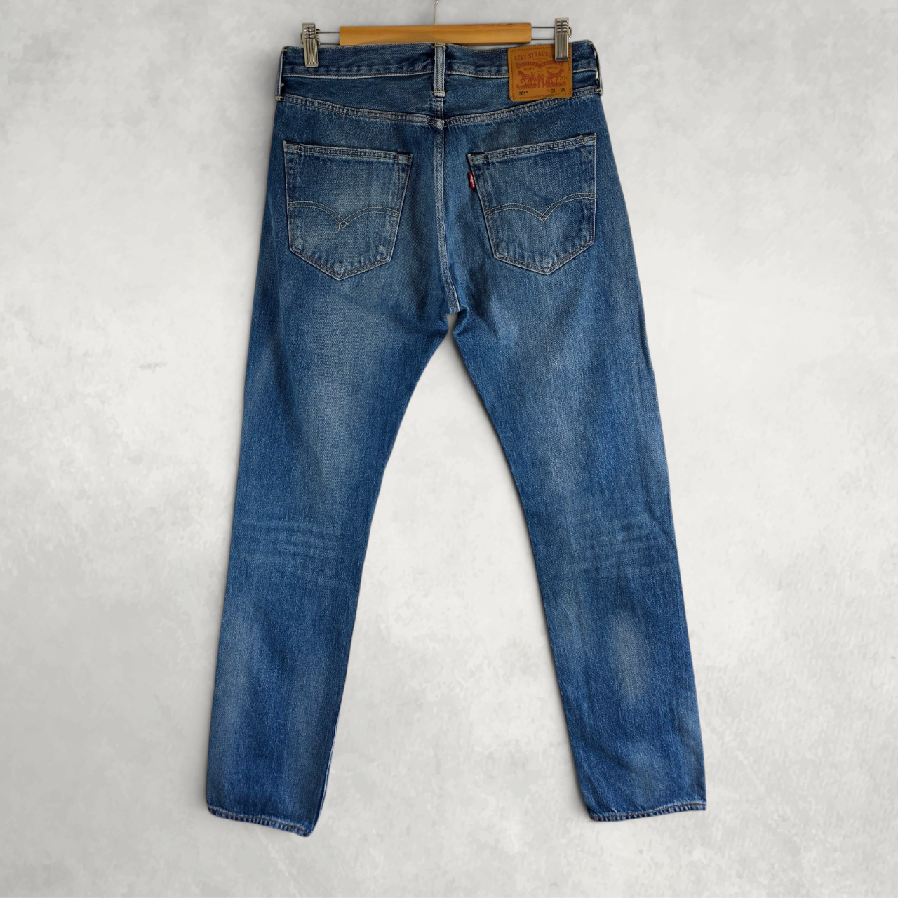 Levi’s 501 Jeans W31 L34 Blue Straight Leg Button Fly Classic Denim