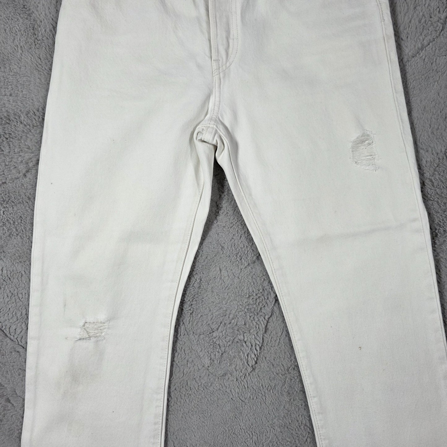 Levi’s 501 Mens White Jeans W29 L28 Button Fly Straight Leg