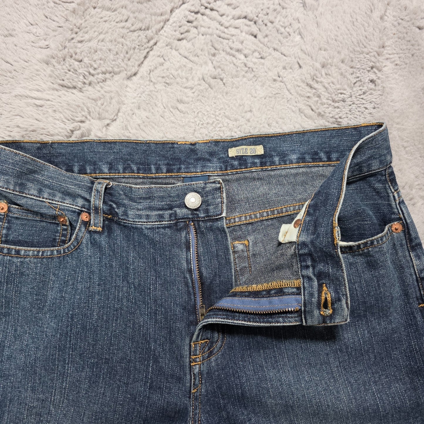 Polo Ralph Lauren Blue Denim Jeans Size 20 (Kids / W30 L30) – Classic Straight