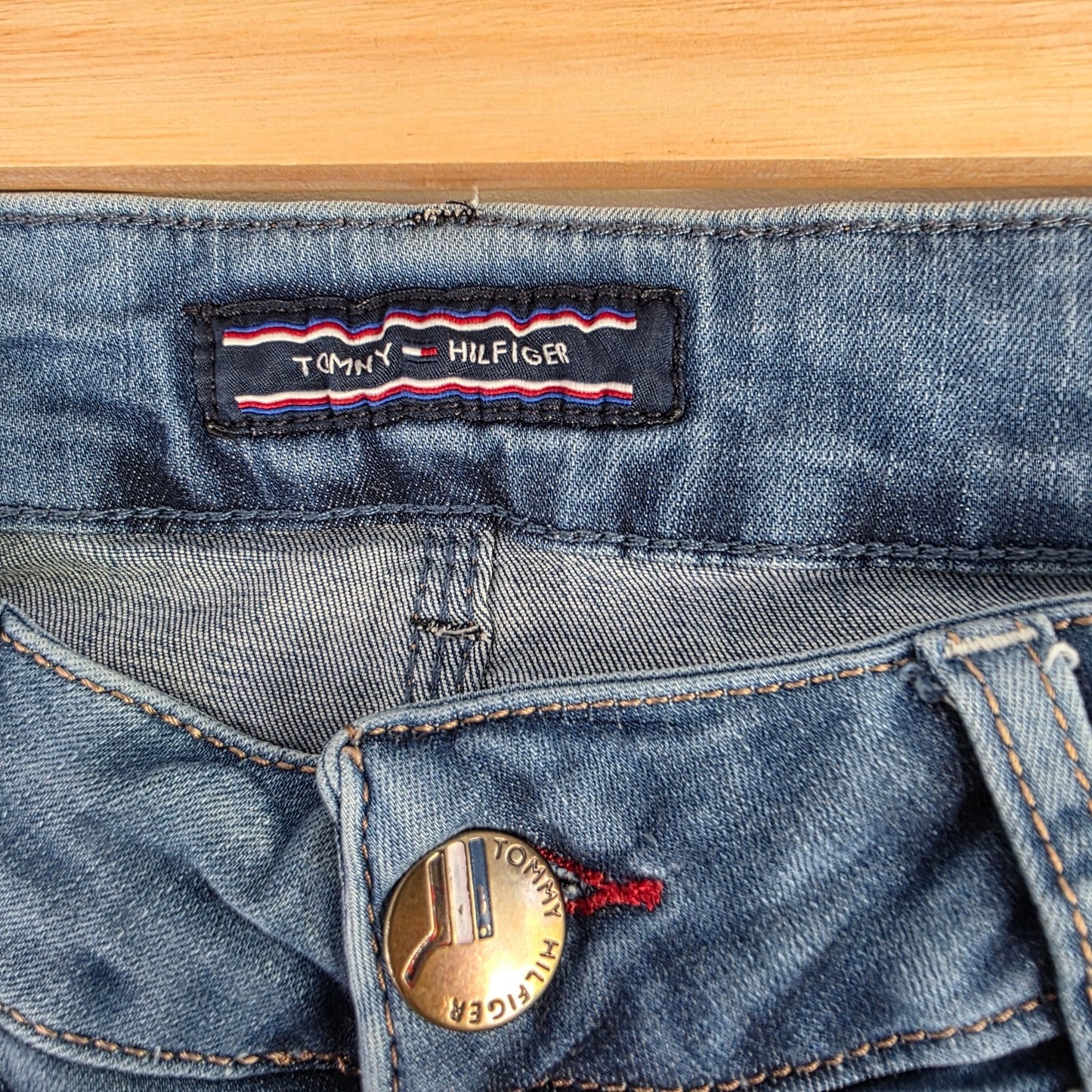 Tommy Hilfiger 0328 Skinny Jeans W30 (W33 Tag) L33 Blue Y2K Women’s