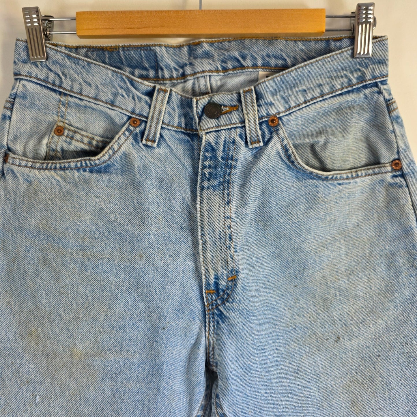 Vintage Levi’s 505 Orange Tab Jeans W29 L29 Blue USA Made Straight Leg Y2K 90s