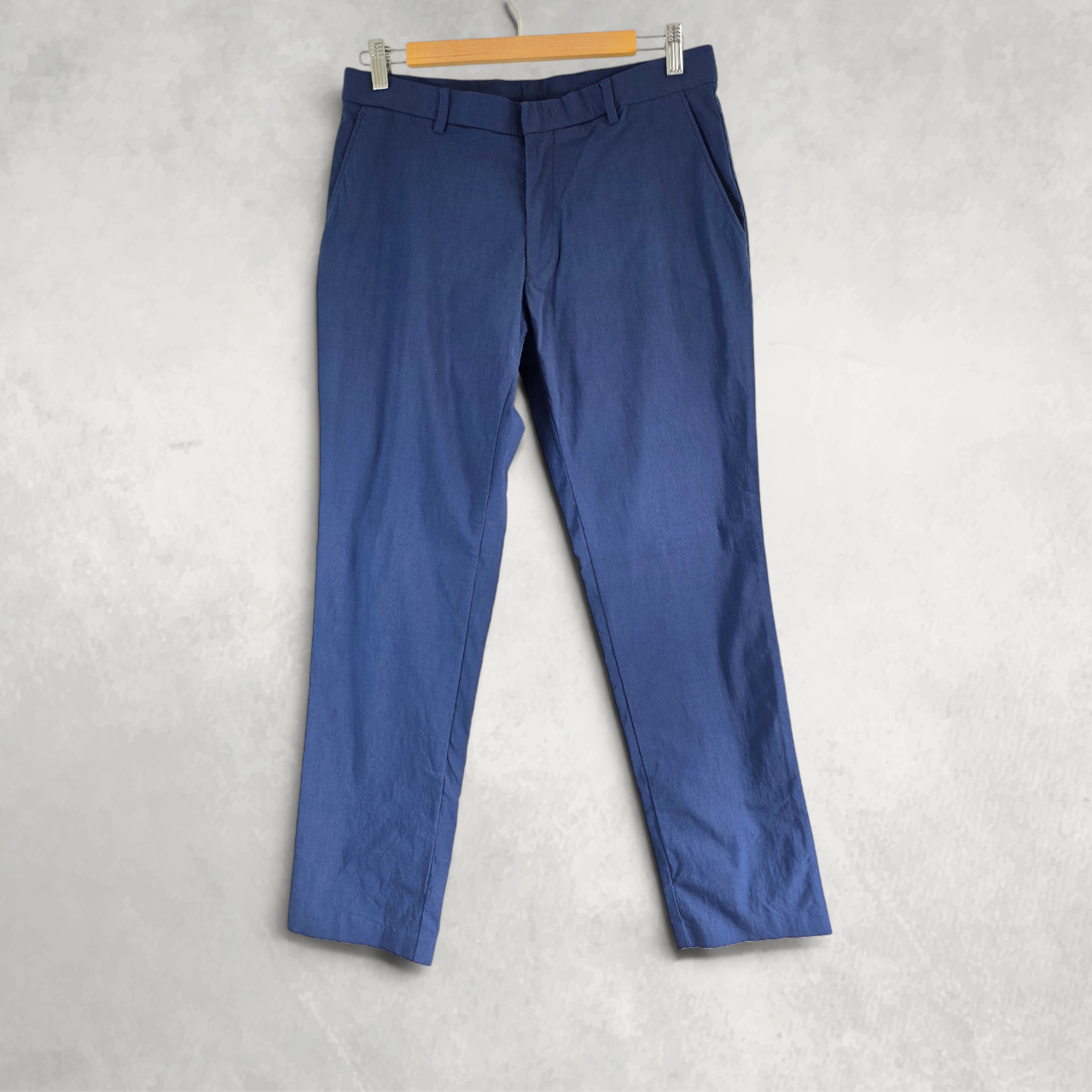 Tommy Hilfiger Men’s Slim Dress Trousers Blue Stretch Smart Formal W30 L29