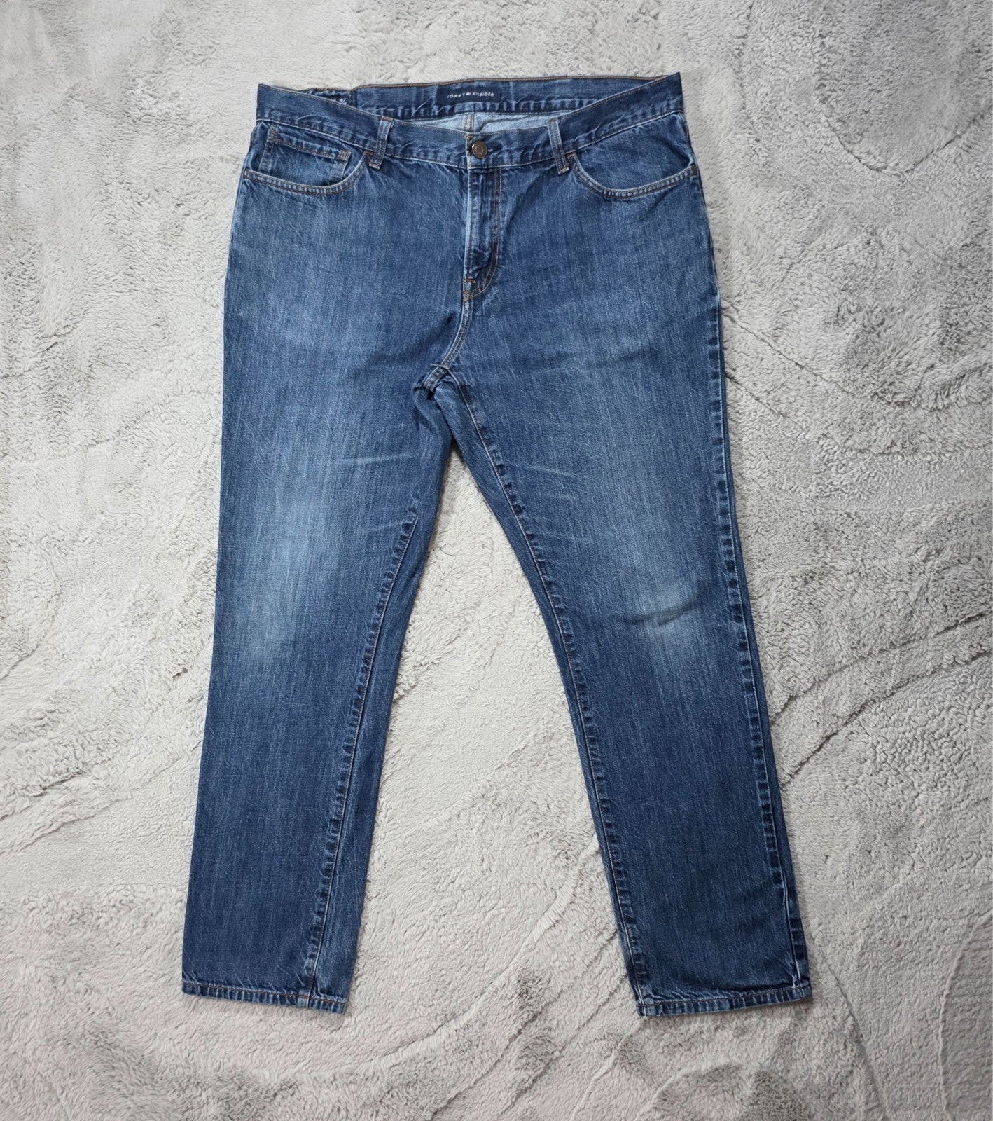 Tommy Hilfiger Straight Leg Jeans Blue W38 L32