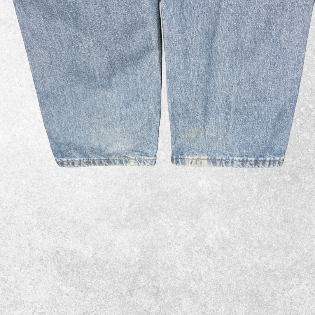 Wrangler Rugged Wear Carpenter Jeans W39 L30 (Tag 42x30) Relaxed Blue Vintage