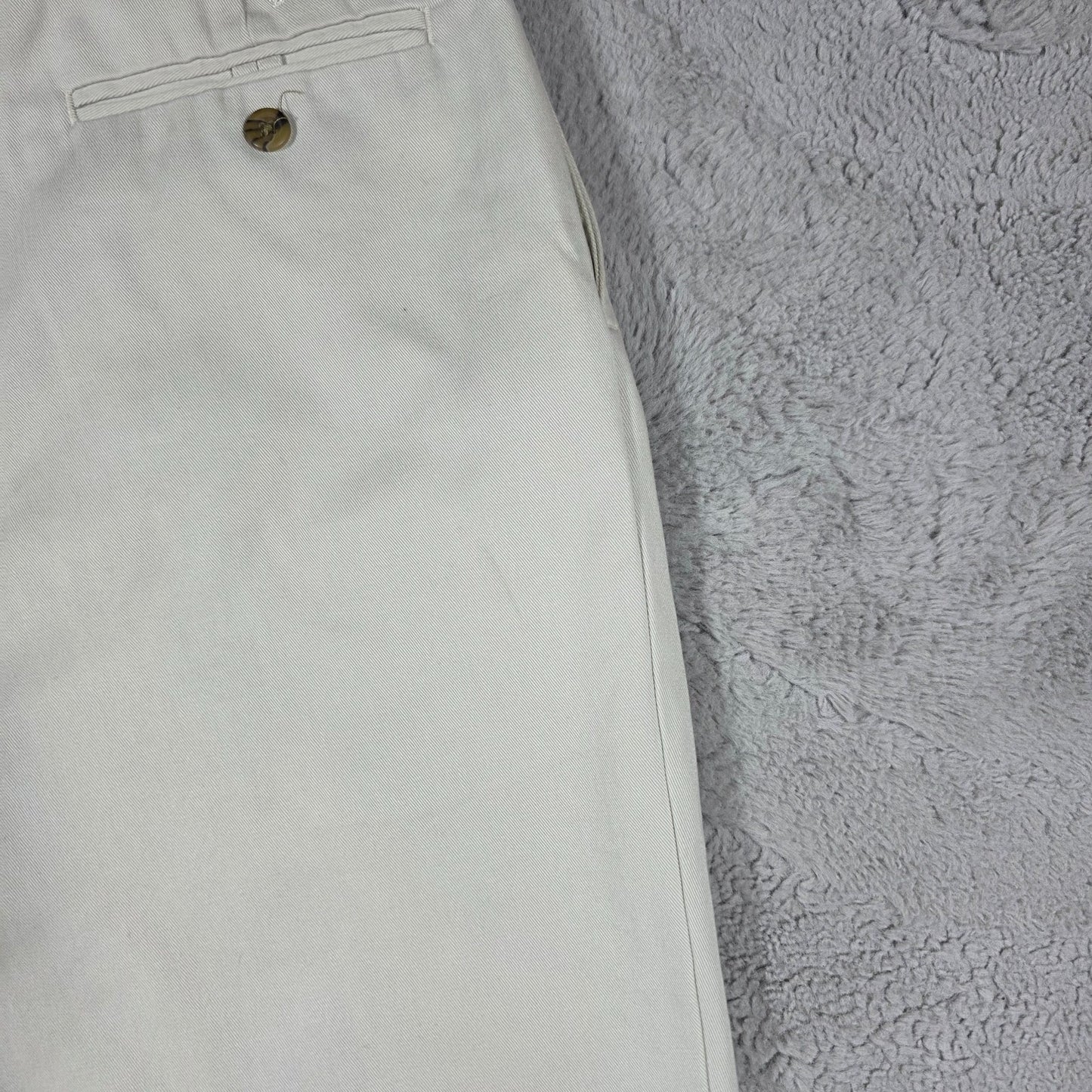 Vintage Tommy Hilfiger Beige Pleated Chinos Men’s Straight Fit W38 L30