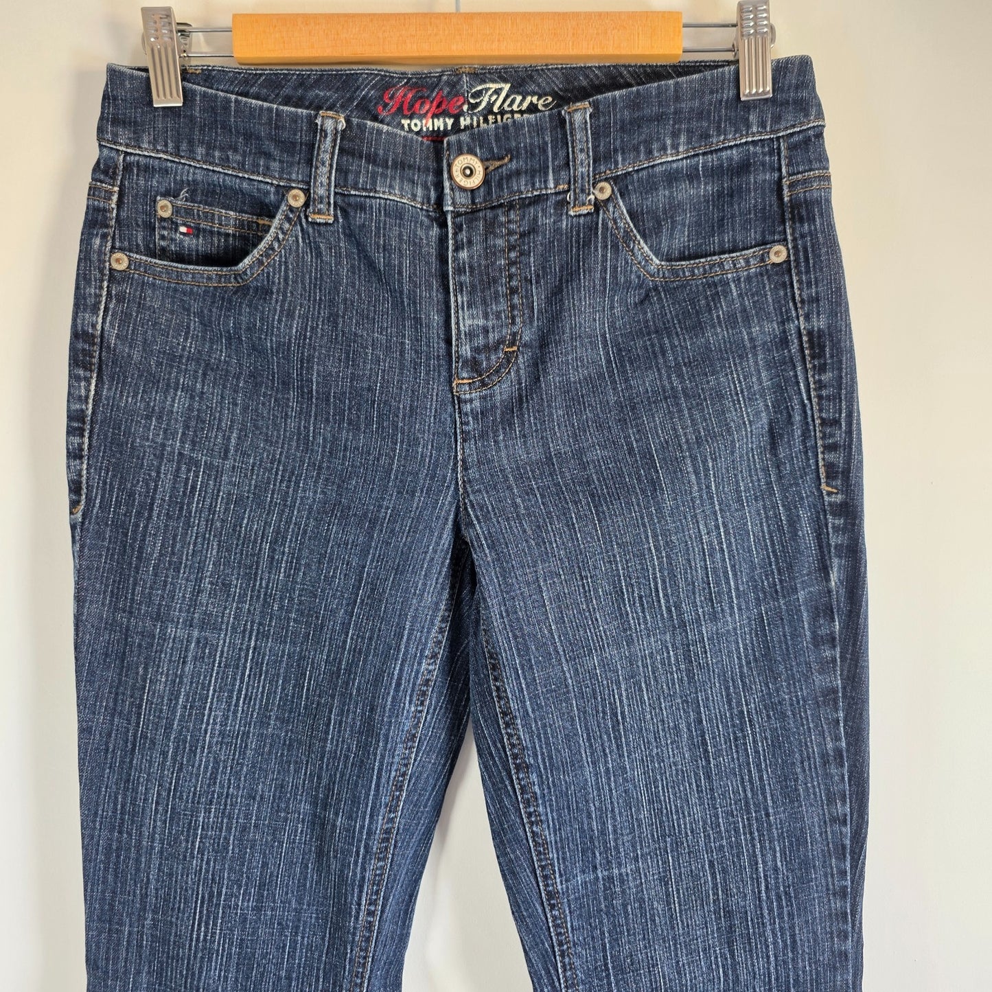 Tommy Hilfiger Hope Flare Jeans W30 L31 (Size 4R) Women’s Blue Y2K Bootcut Flare