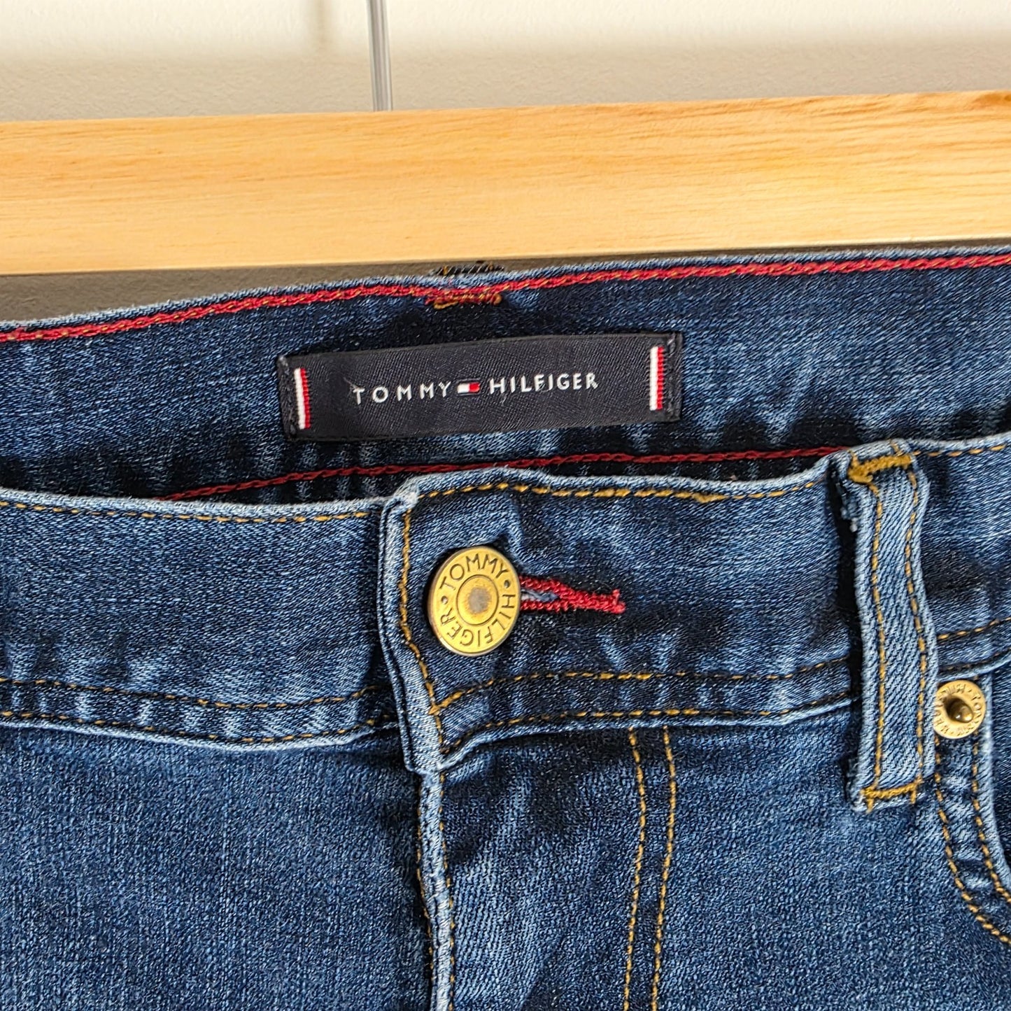 Tommy Hilfiger Leyton Jeans W34 L32 Blue Extra Slim Stretch Men's Denim TH Flex