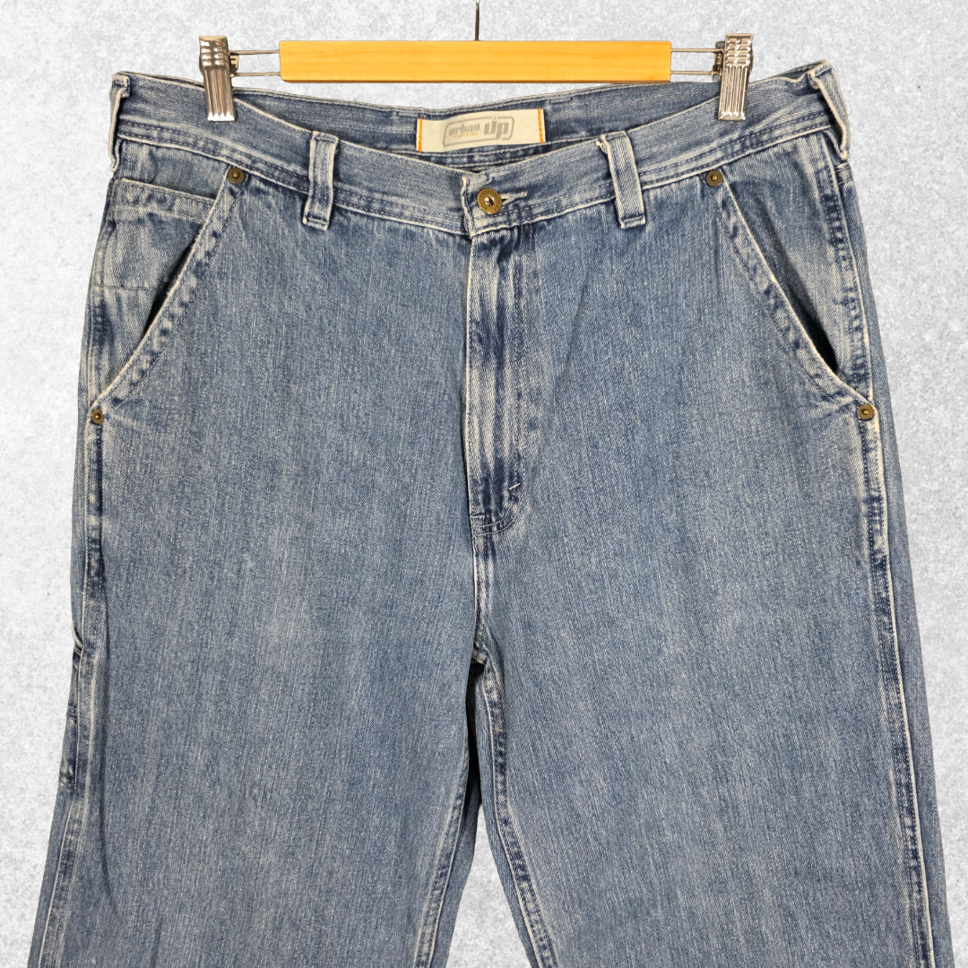 Urban Pipeline Carpenter Jeans W34 L30 (W34 L34 Tag) Relaxed Blue Y2K Men’s