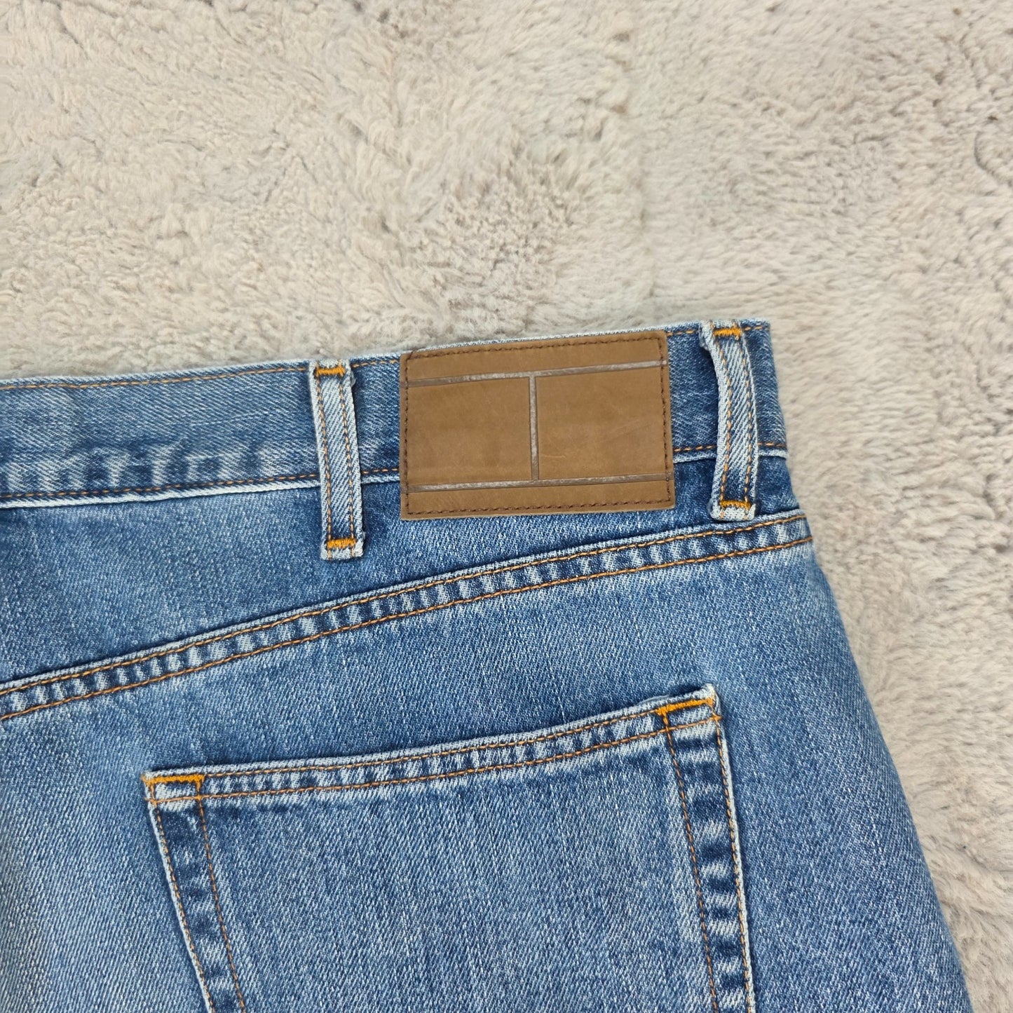 Tommy Hilfiger Classic Straight Jeans W40 L30 Blue Denim Made in Mexico