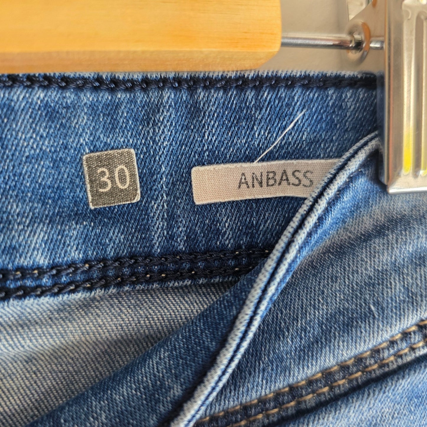 Replay Anbass Slim Fit Jeans Blue W30 L30 Men’s Stretch Denim Casual