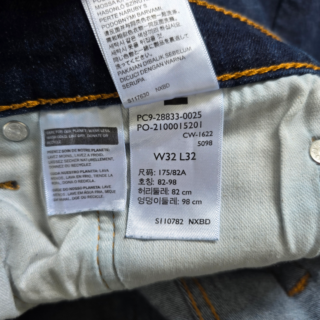 Levi’s 512 Slim Taper Jeans Men’s W32 L30 Blue Faded Streetwear Denim