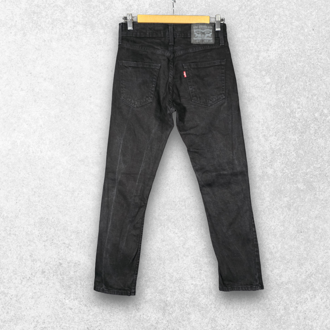 Levi’s 511 Slim Jeans W29 L29 Black Stretch Denim Men’s (W29 L30 Tag)