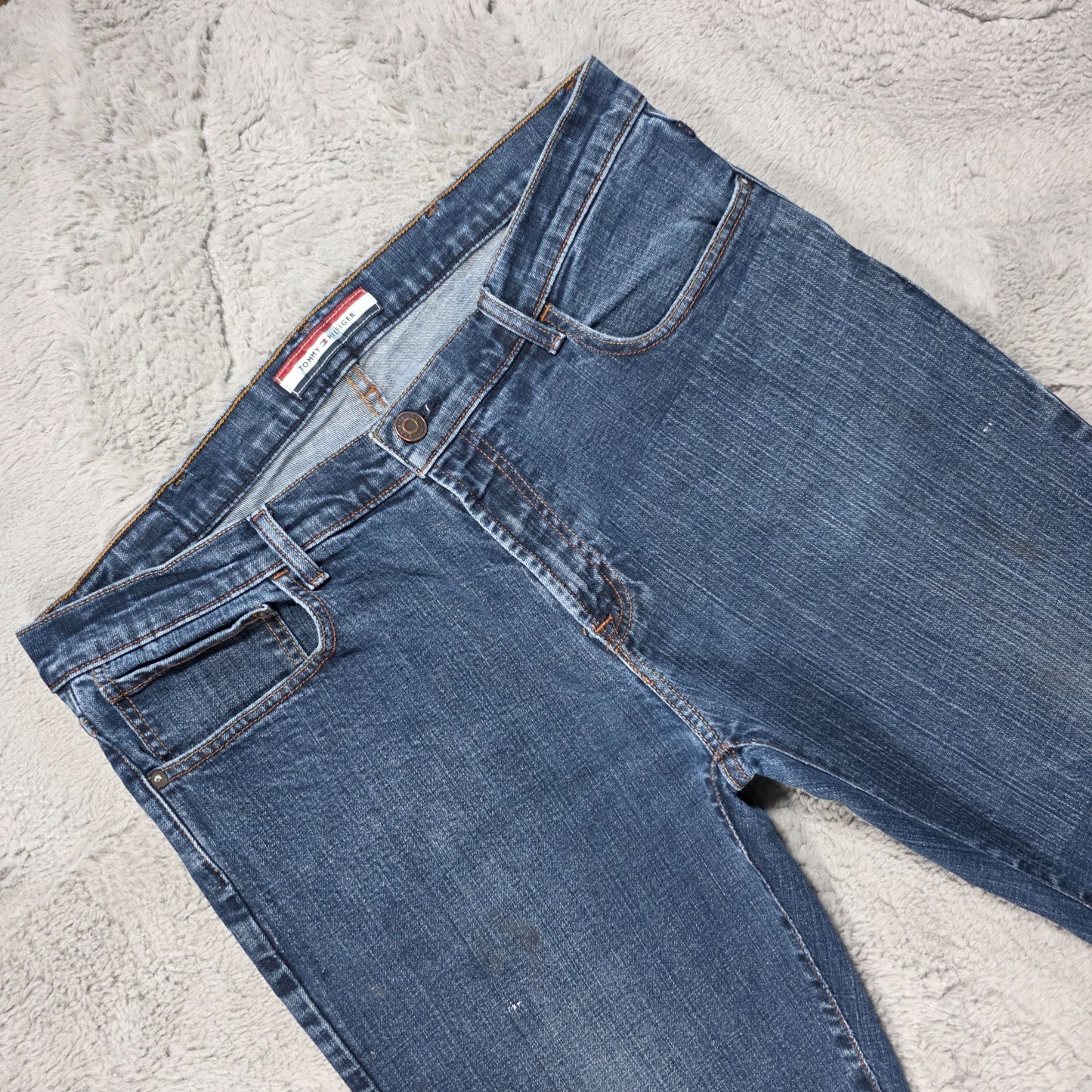 Tommy Hilfiger Slim Blue Denim Jeans W38 L32 Made in Mexico