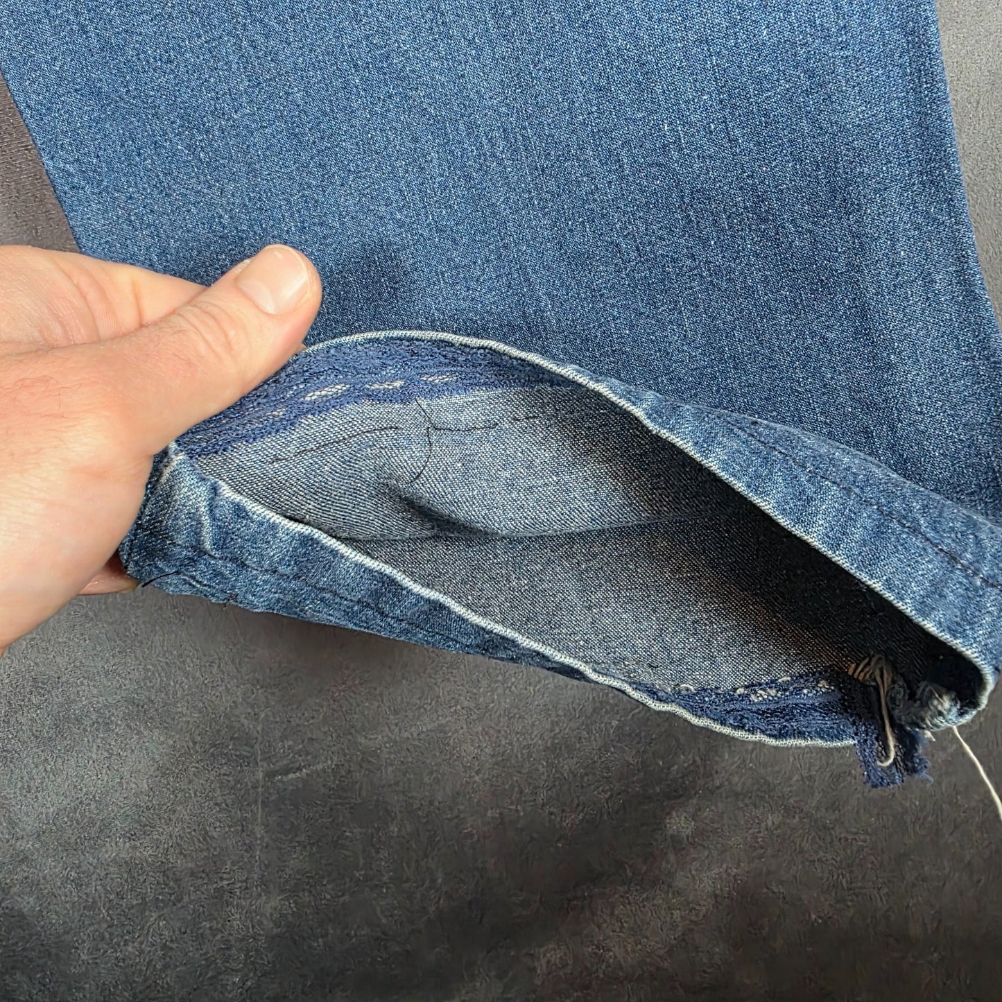 Vintage Dickies Carpenter Jeans Men’s W37 L30 Blue Cotton Relaxed Fit Made USA