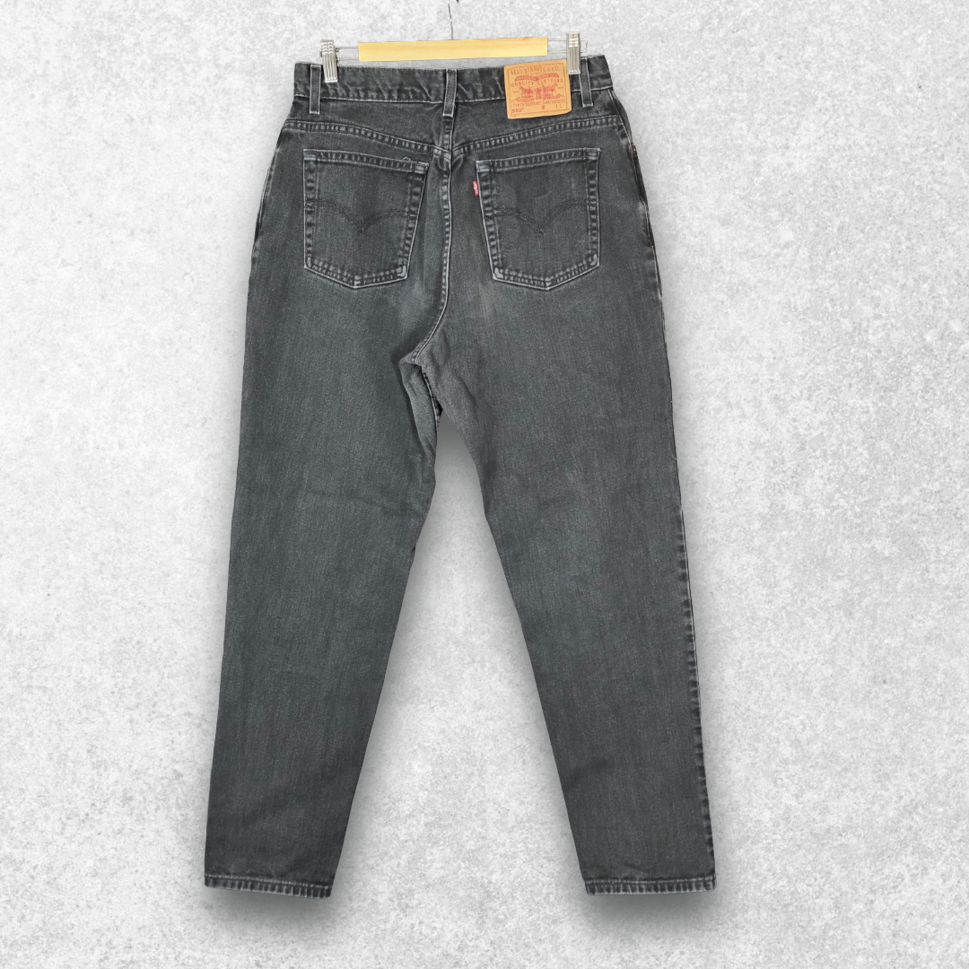 Vintage Levi’s 550 Relaxed Fit Jeans Women’s 16 MIS L Black High Rise USA