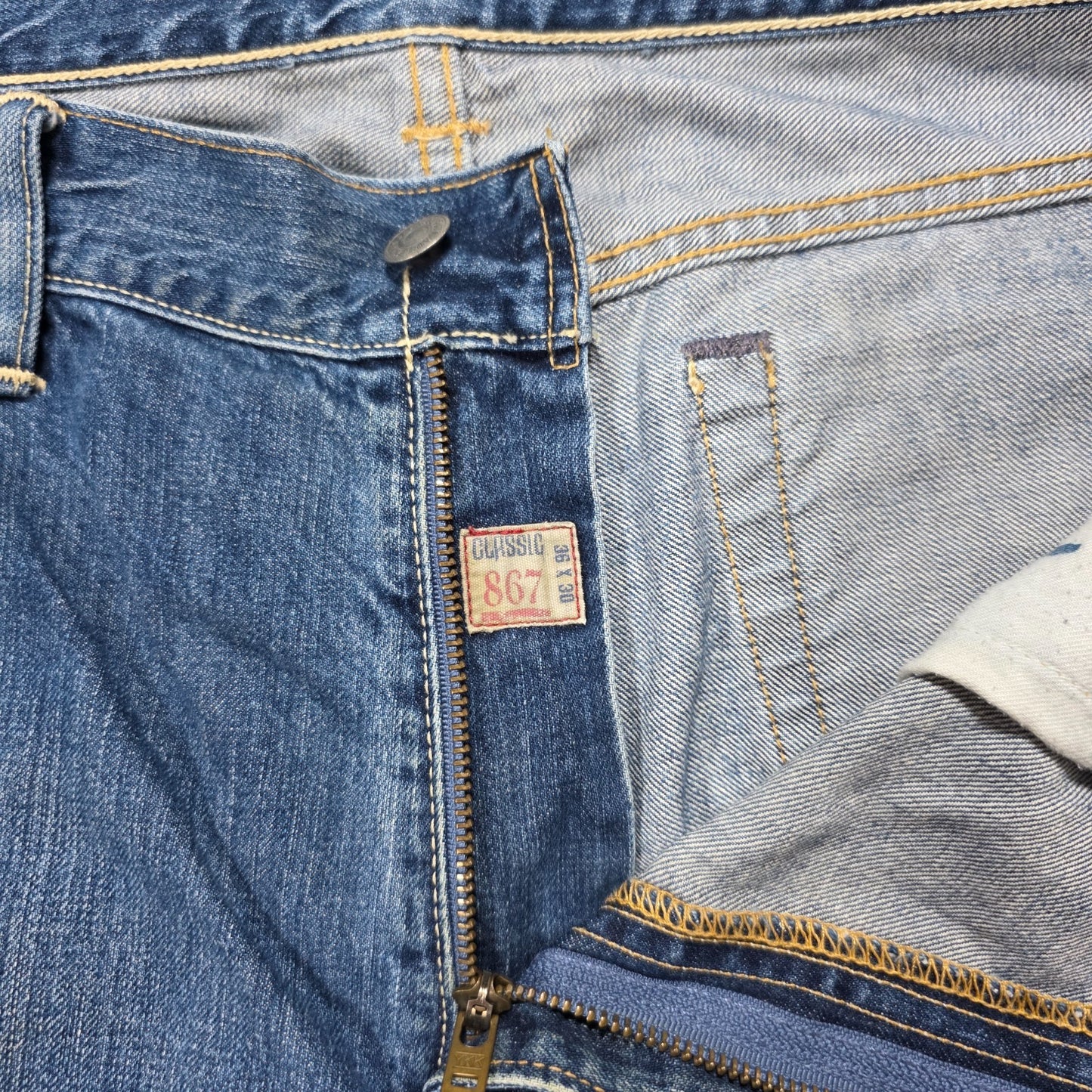 Polo Ralph Lauren 867 Classic Straight Jeans W36 L30 (Actual W38 L29)