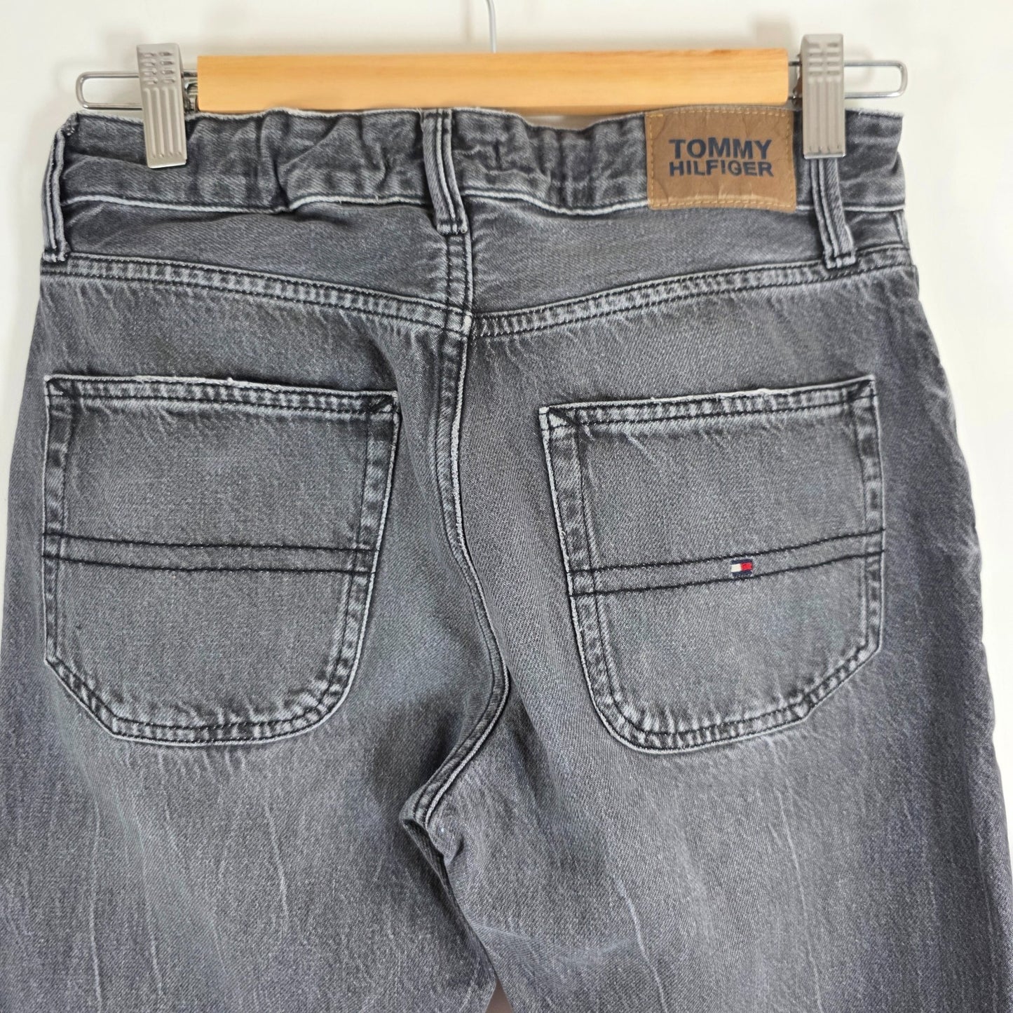 Tommy Hilfiger Straight Jeans W26 L29 Grey Black Women's Denim
