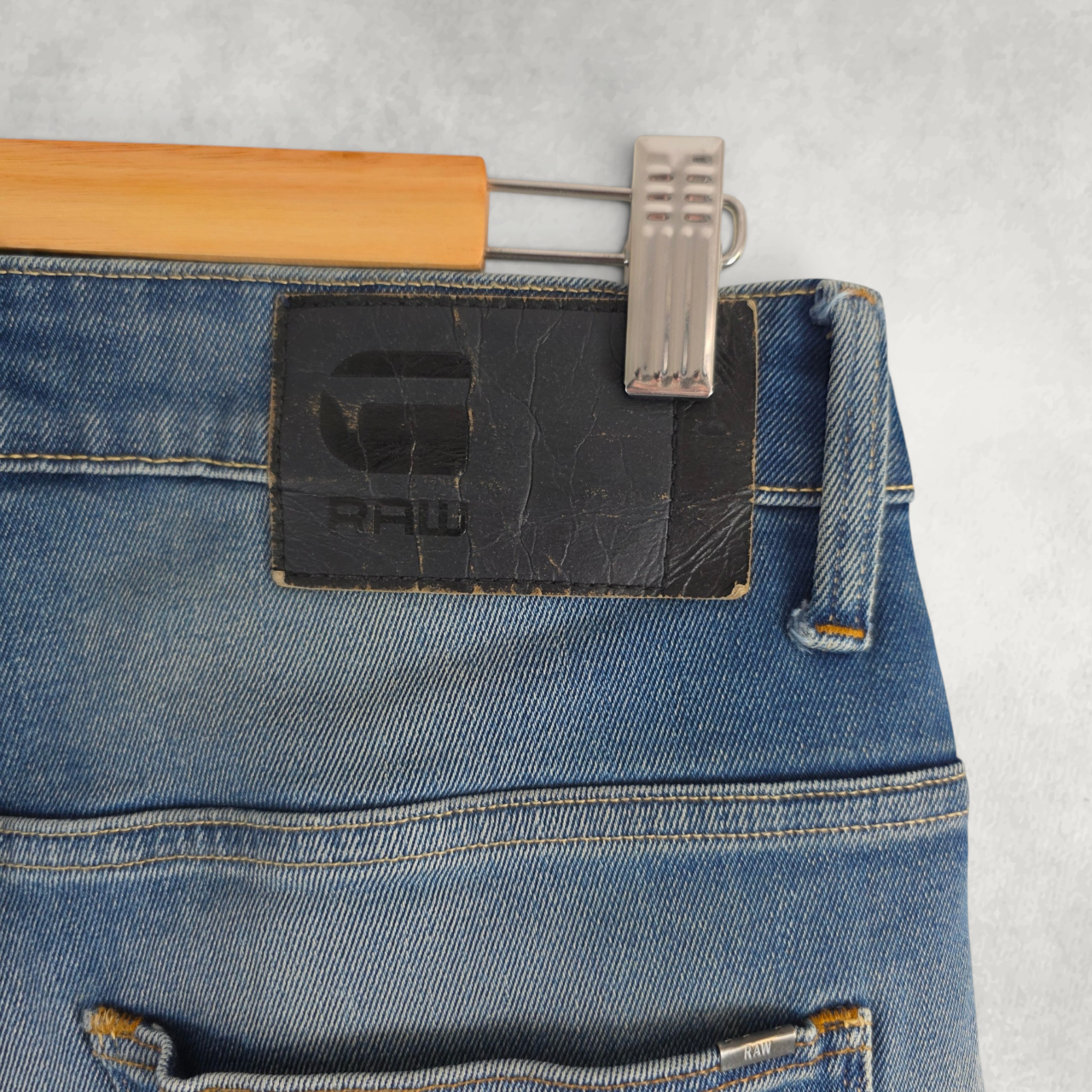 G-Star RAW Arc 3D Slim Jeans W29 L30 Blue Faded Tapered Stretch Denim Men’s
