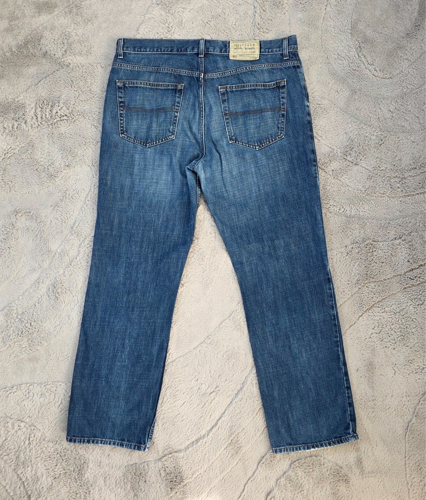 Vintage Y2K Tommy Hilfiger Freedom Straight Blue Jeans W38 L32 – Made in Mexico