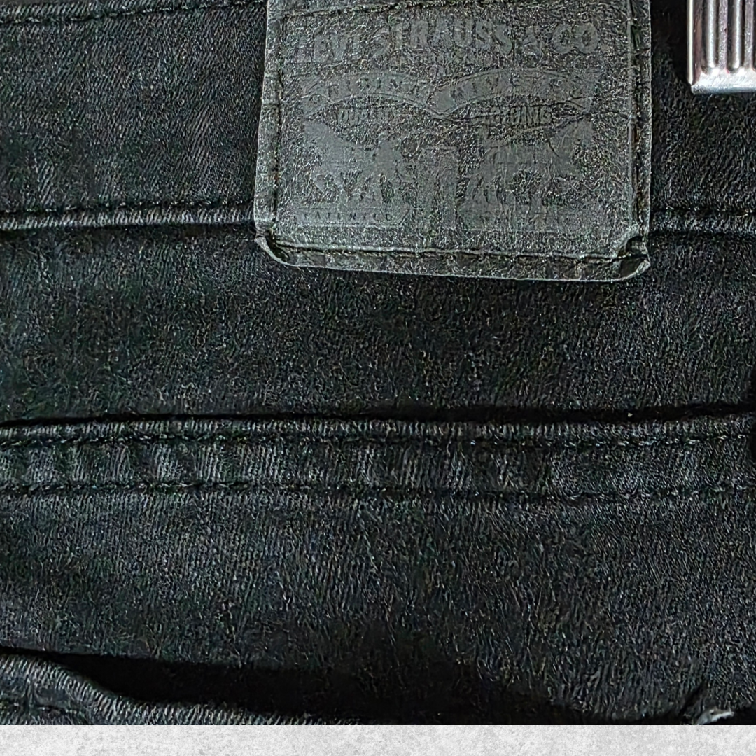 Levi’s 720 High Rise Super Skinny Jeans W32 L30 Black Stretch Denim Women’s