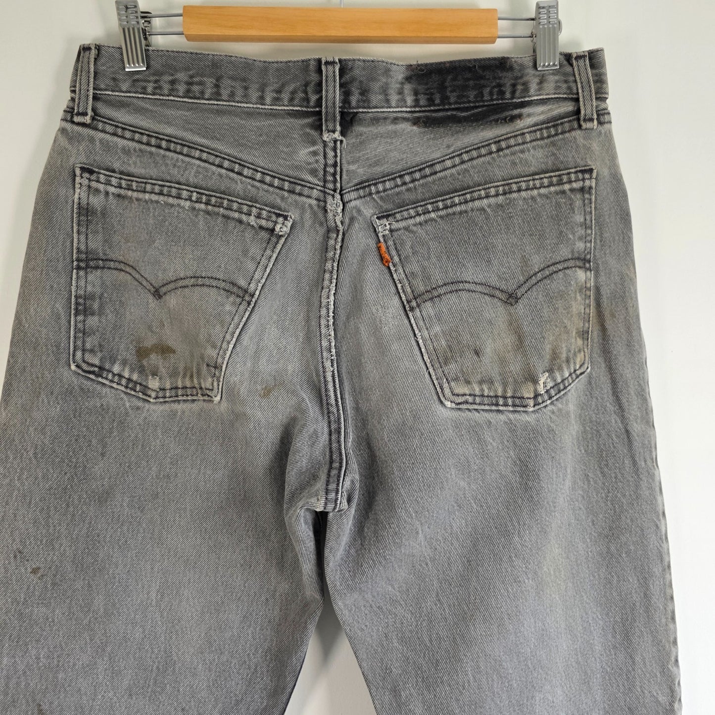 Vintage Levi’s 616 Jeans W32 L31 Grey Orange Tab Distressed Men’s