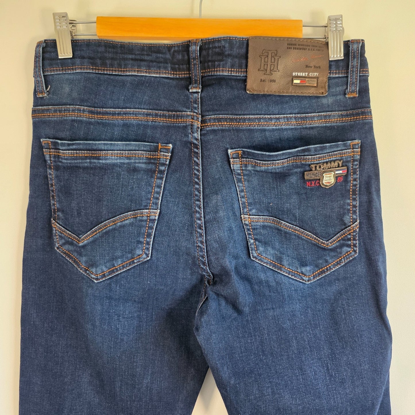 Tommy Hilfiger 397 Jeans W30 Blue Slim Fit Stretch Men's Denim