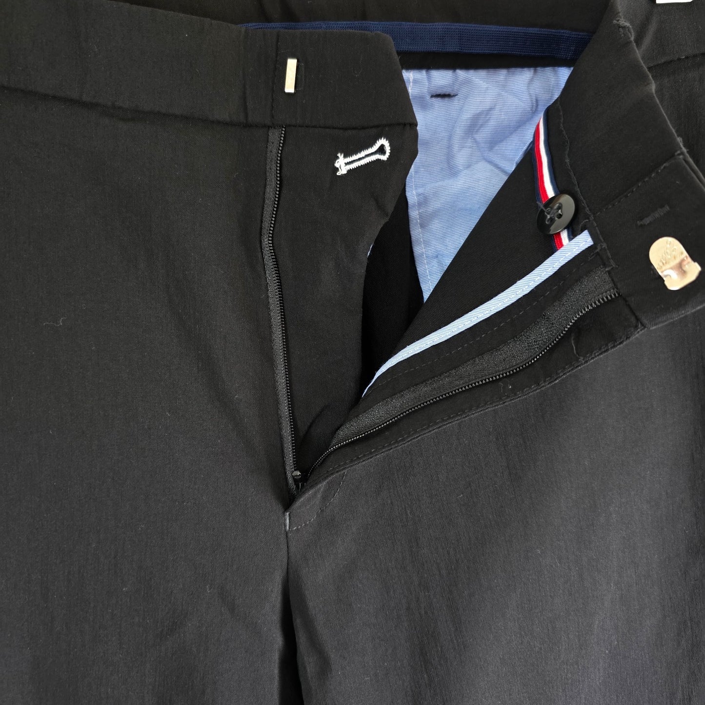 Tommy Hilfiger Smart Stretch Trousers Men’s Black W36 L32 Tailored Pants