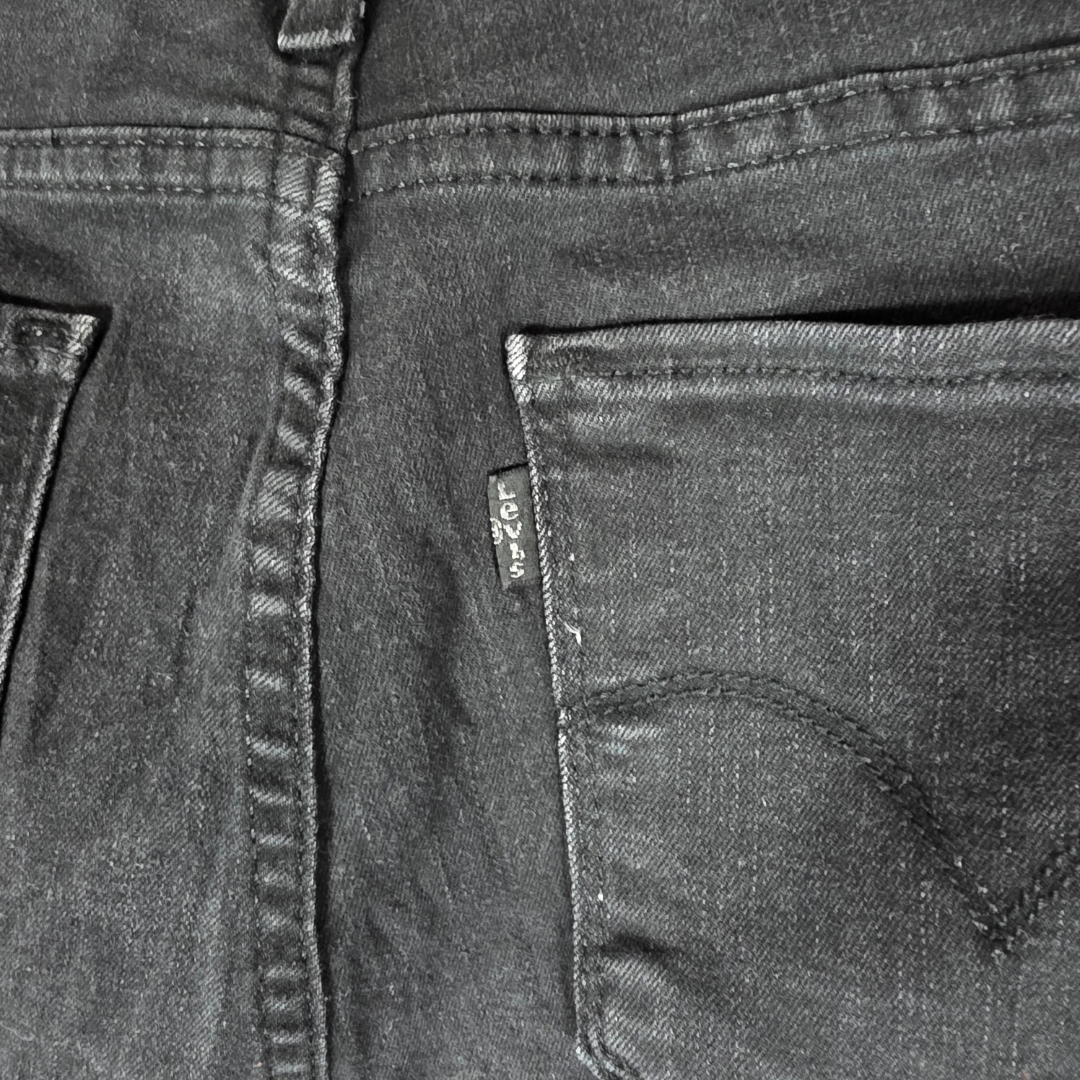 Levi’s 720 High Rise Super Skinny Jeans W32 L30 Black Stretch Denim Women’s