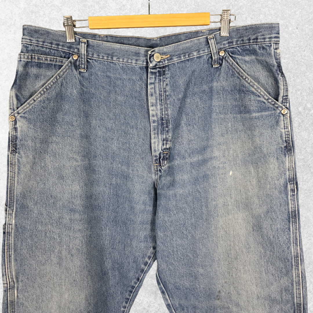 Wrangler Carpenter Jeans W39 L30 (W40 L30 Tag) Relaxed Fit Blue Men’s